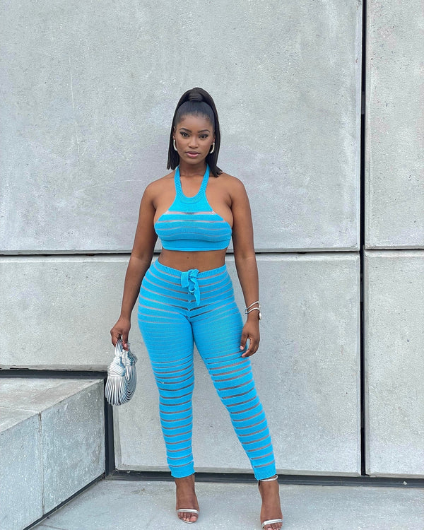 Reign Striped Pant Set