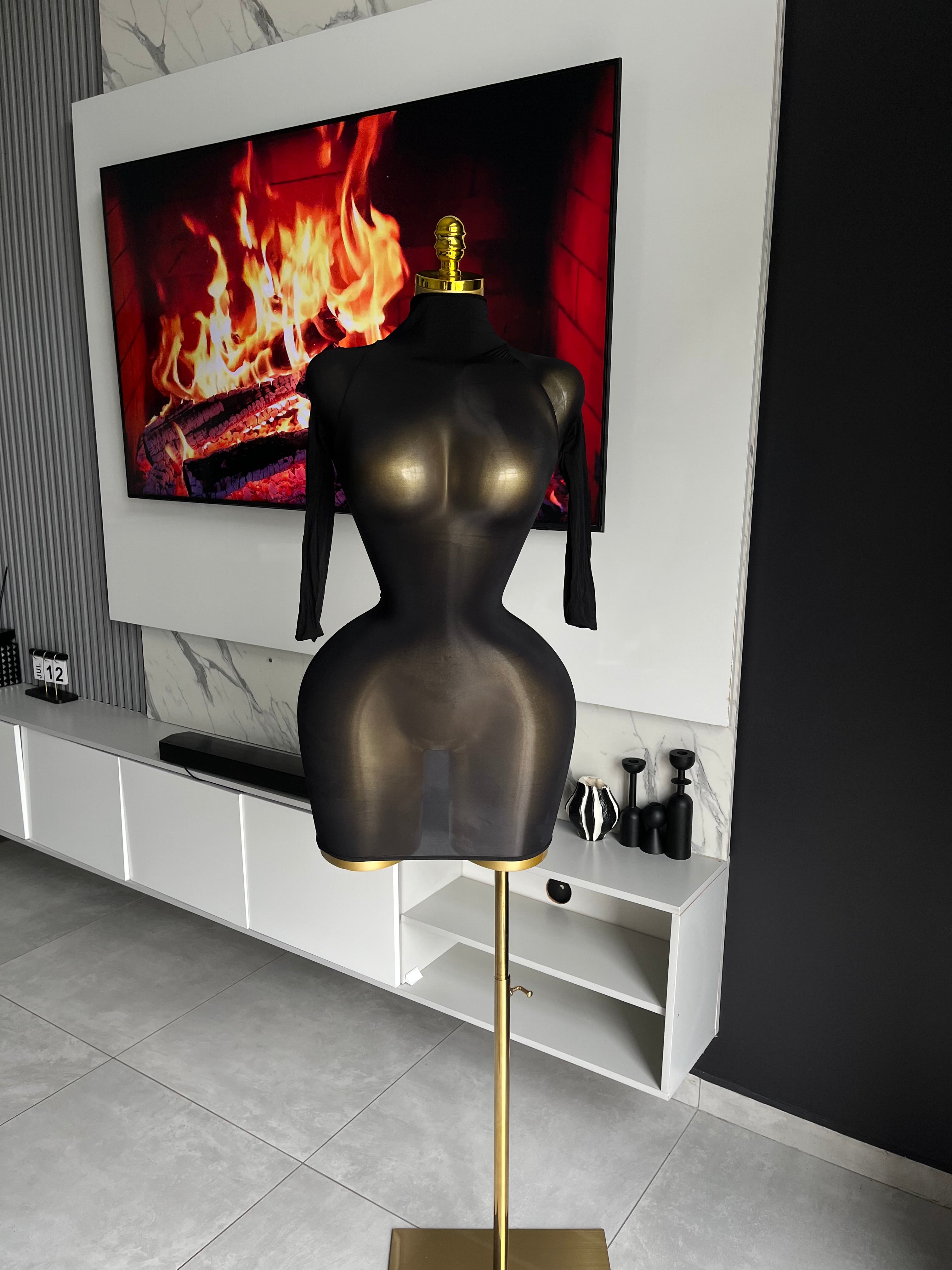 Midnight Contour Mini Dress