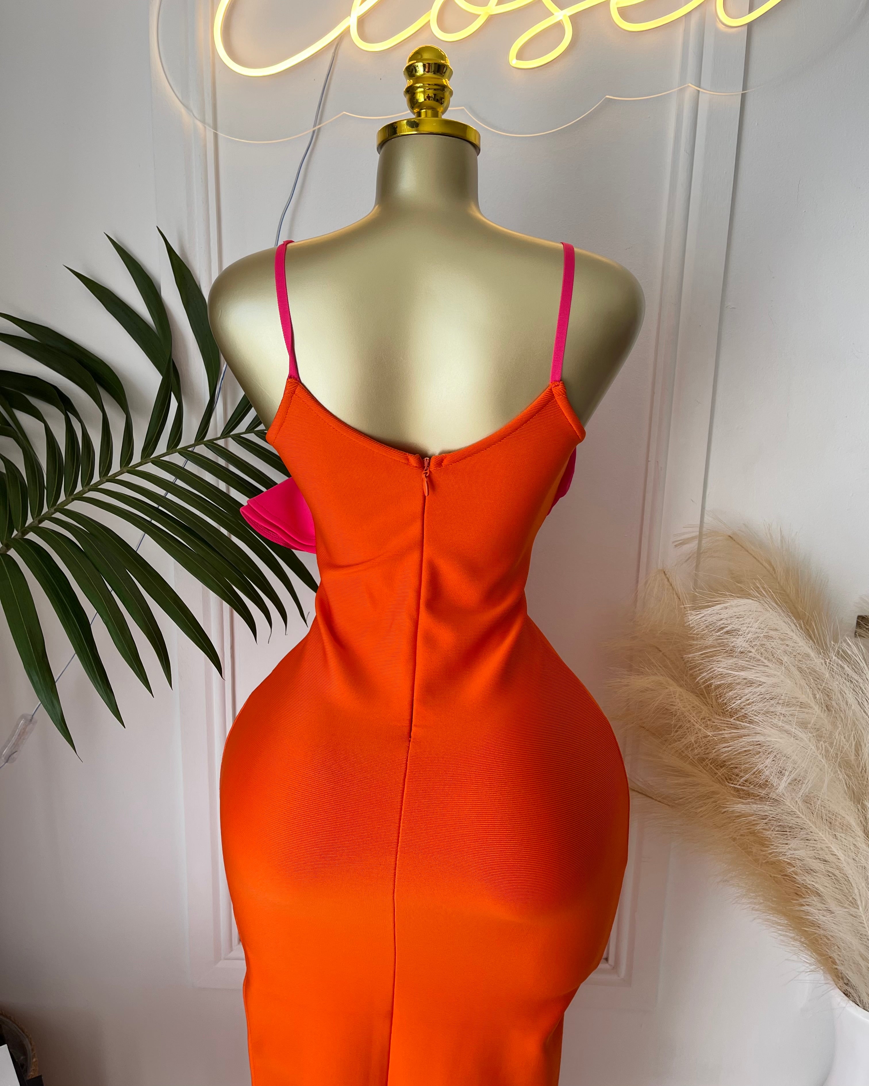 Oscar Ruffle Maxi Dress