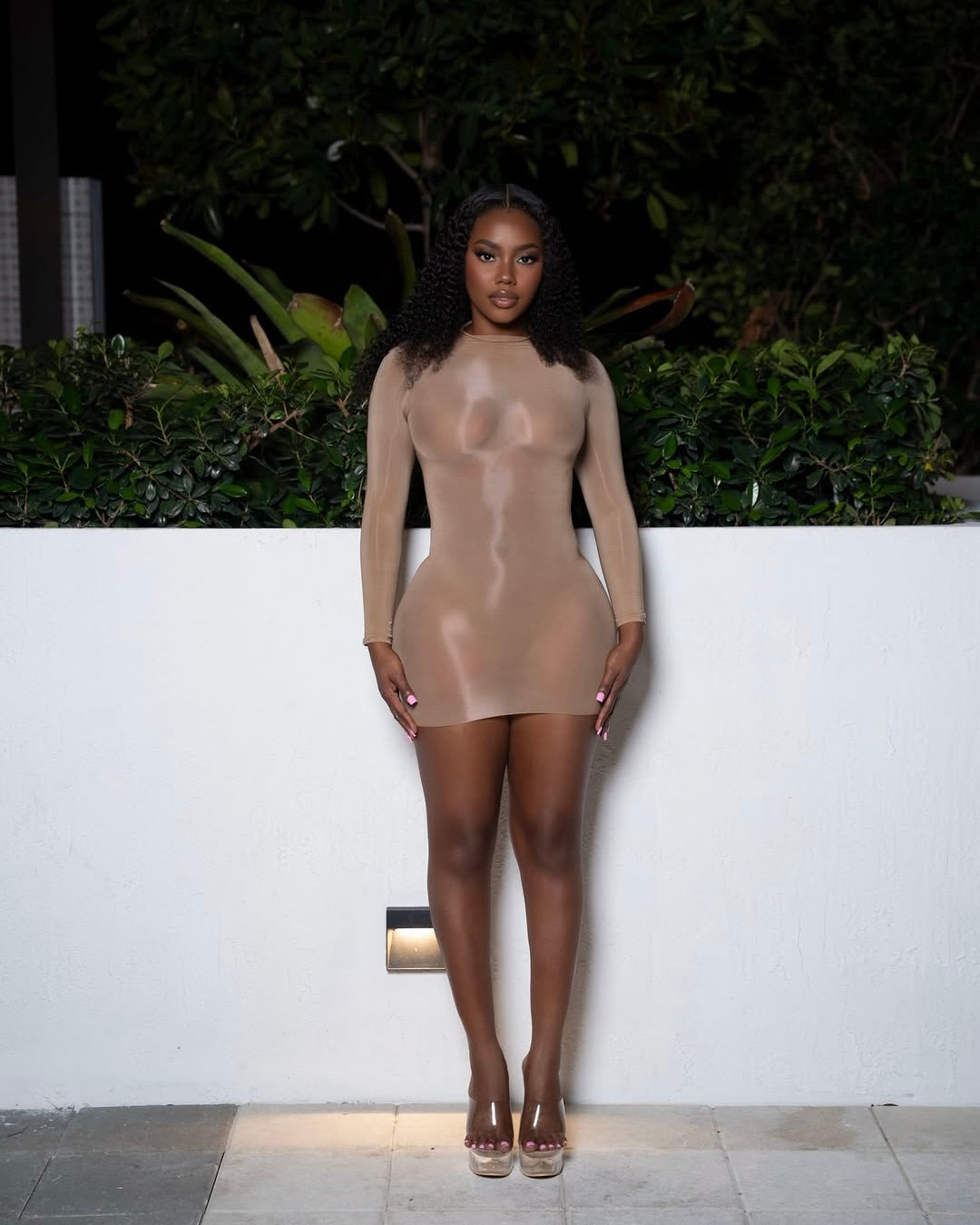 Midnight Contour Mini Dress
