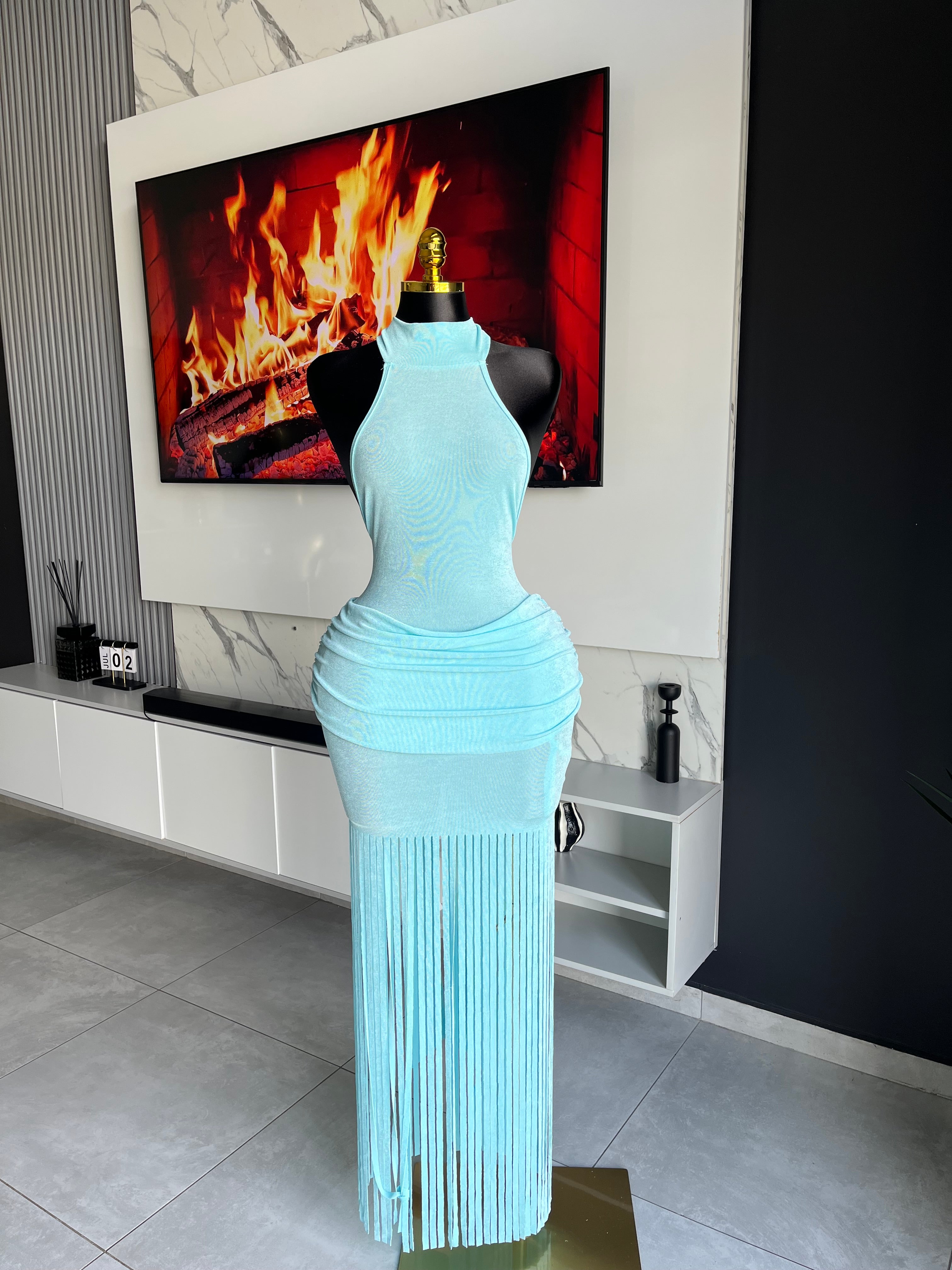 Amoura Fringe Maxi Dress