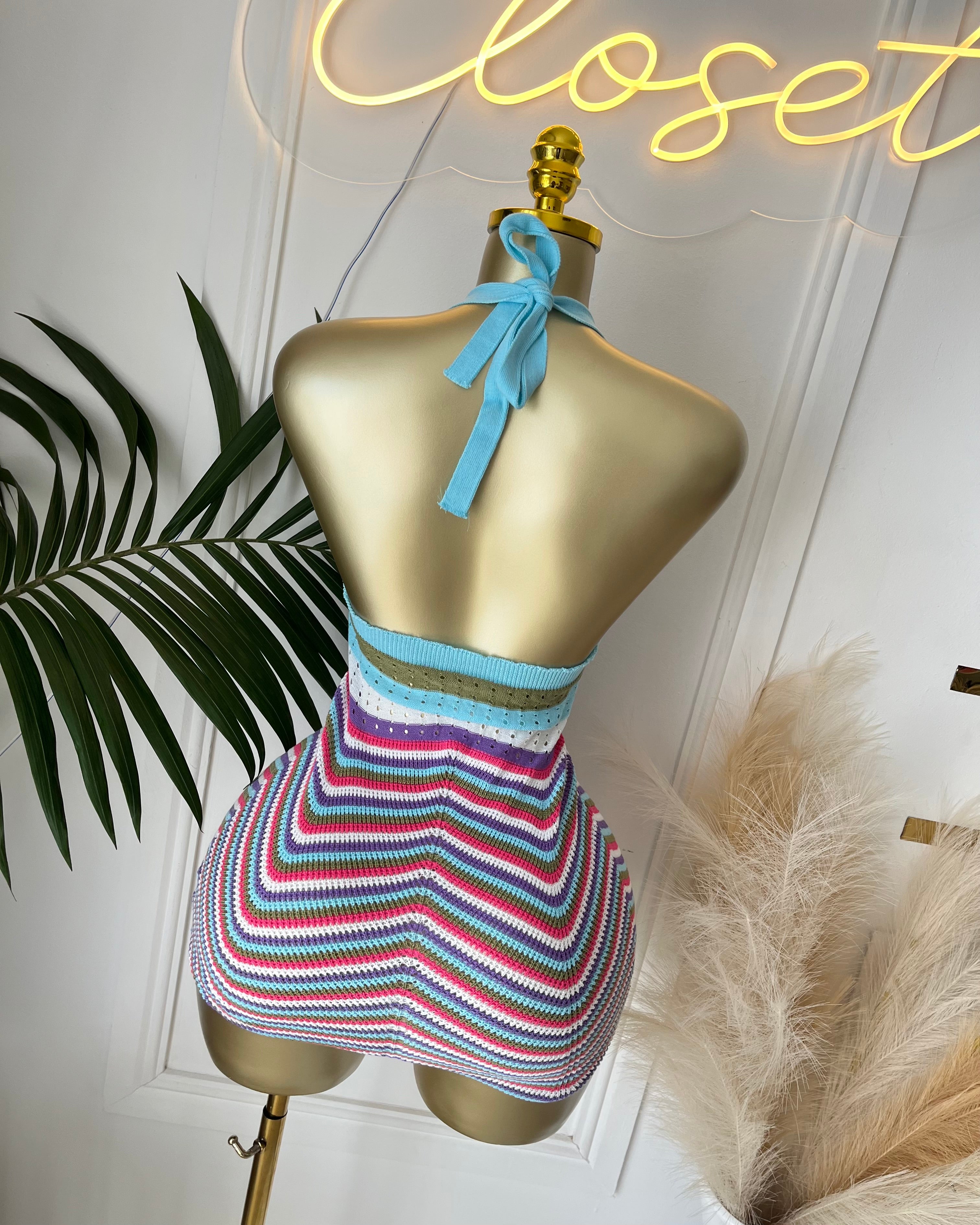 Couture Crochet Mini Dress