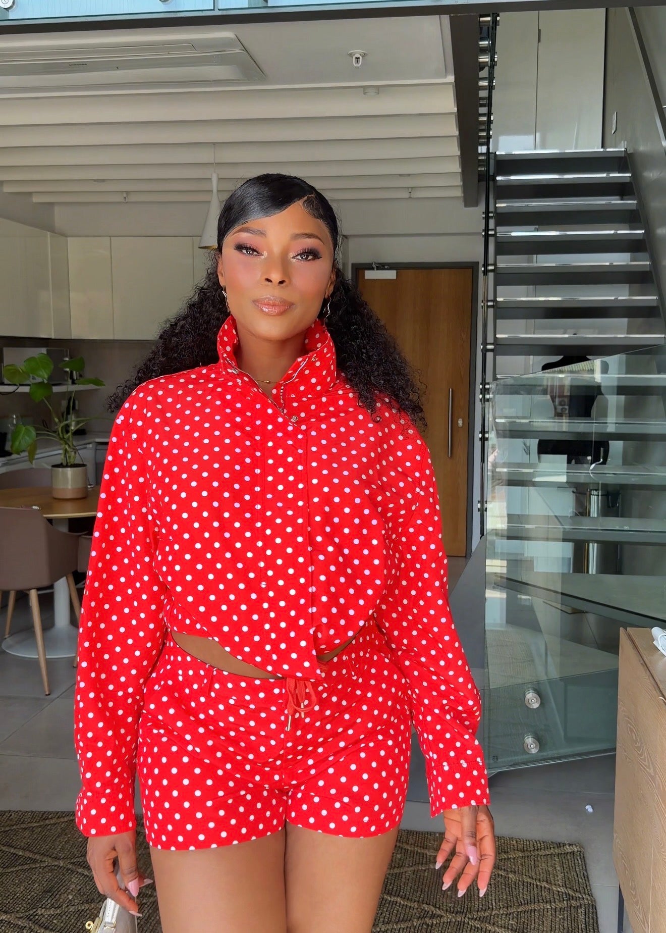 Monroe Polka Dot Two-Piece Short Set