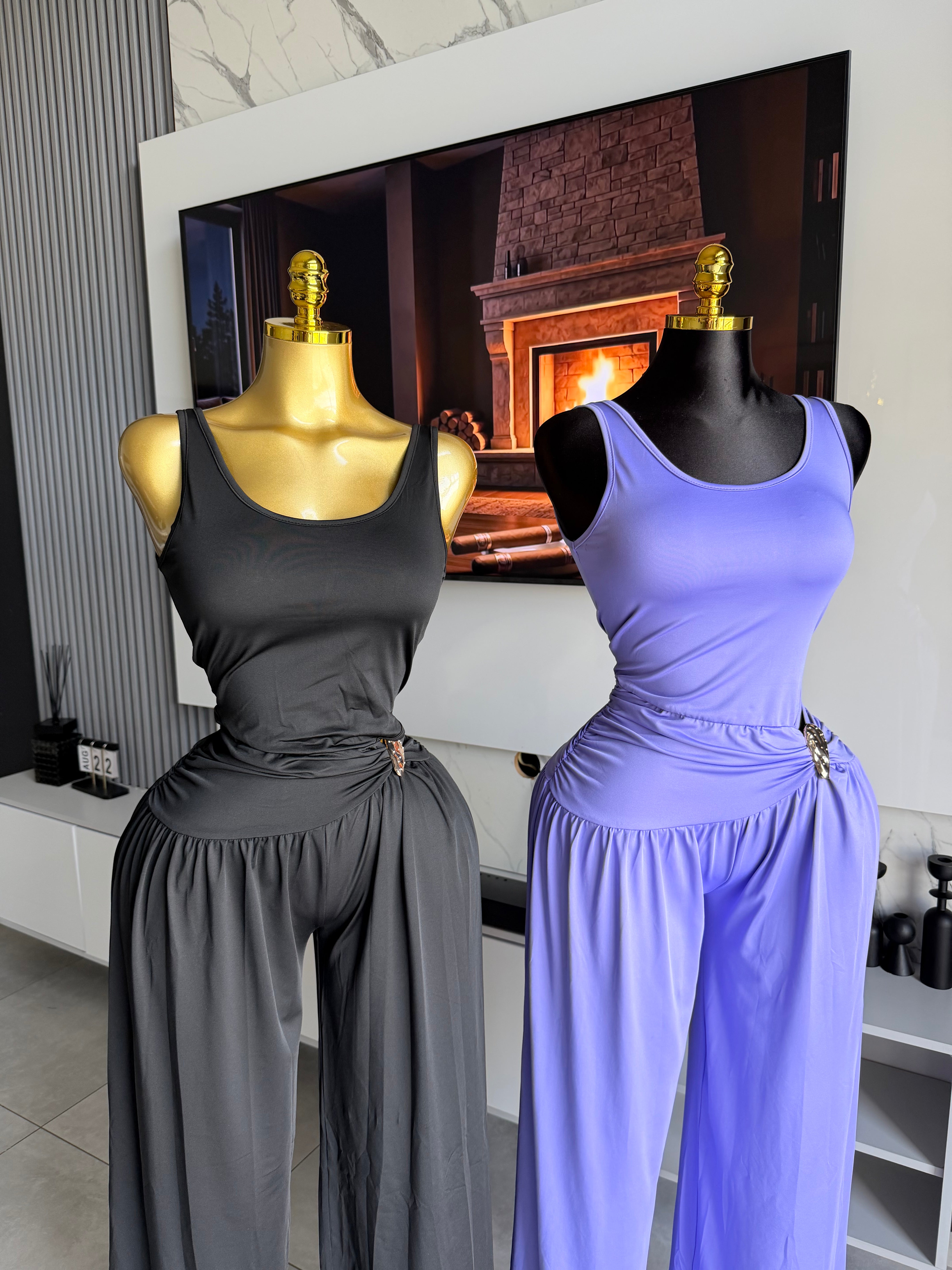 Monroe Drape Wide-Leg Jumpsuit