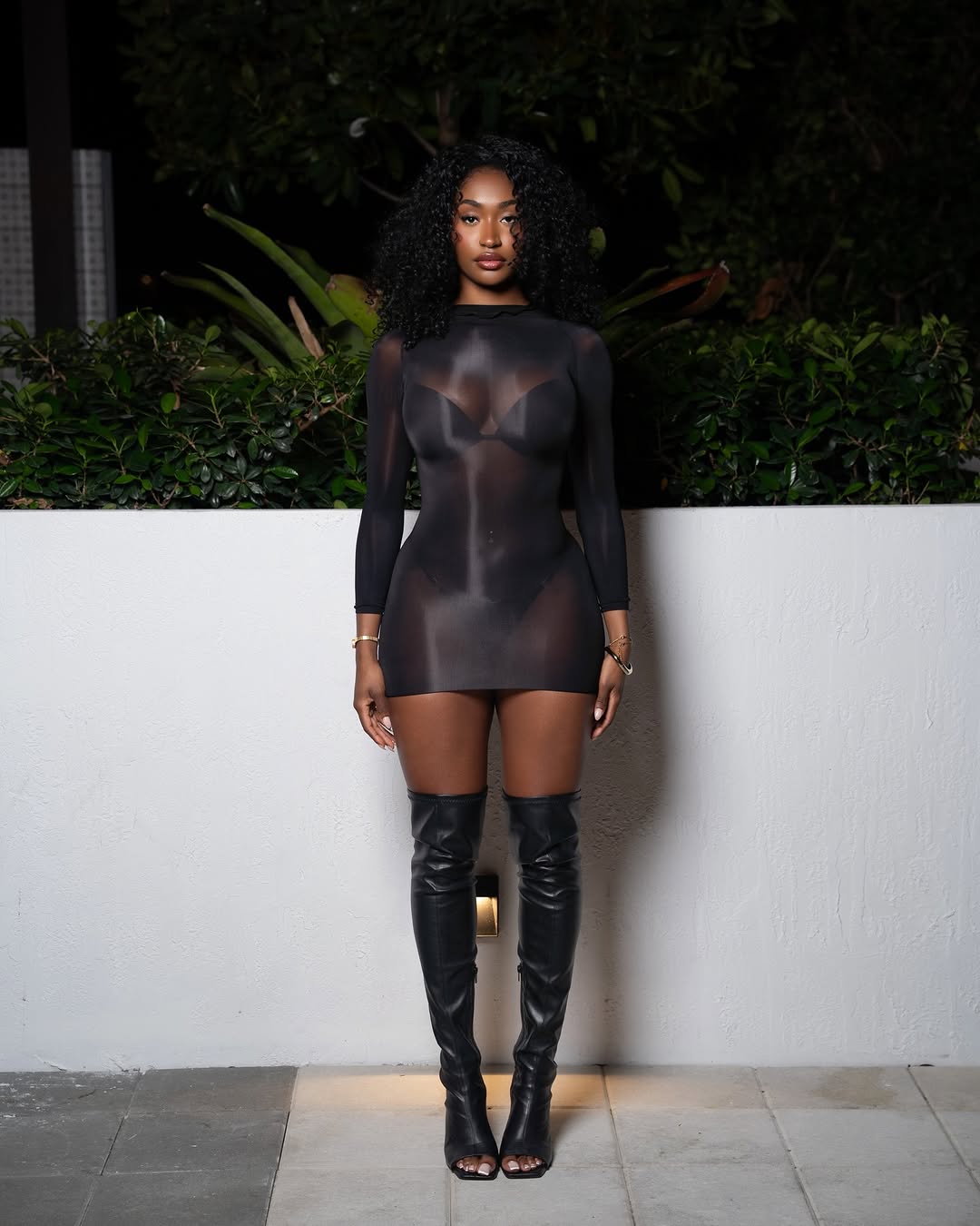 Midnight Contour Mini Dress