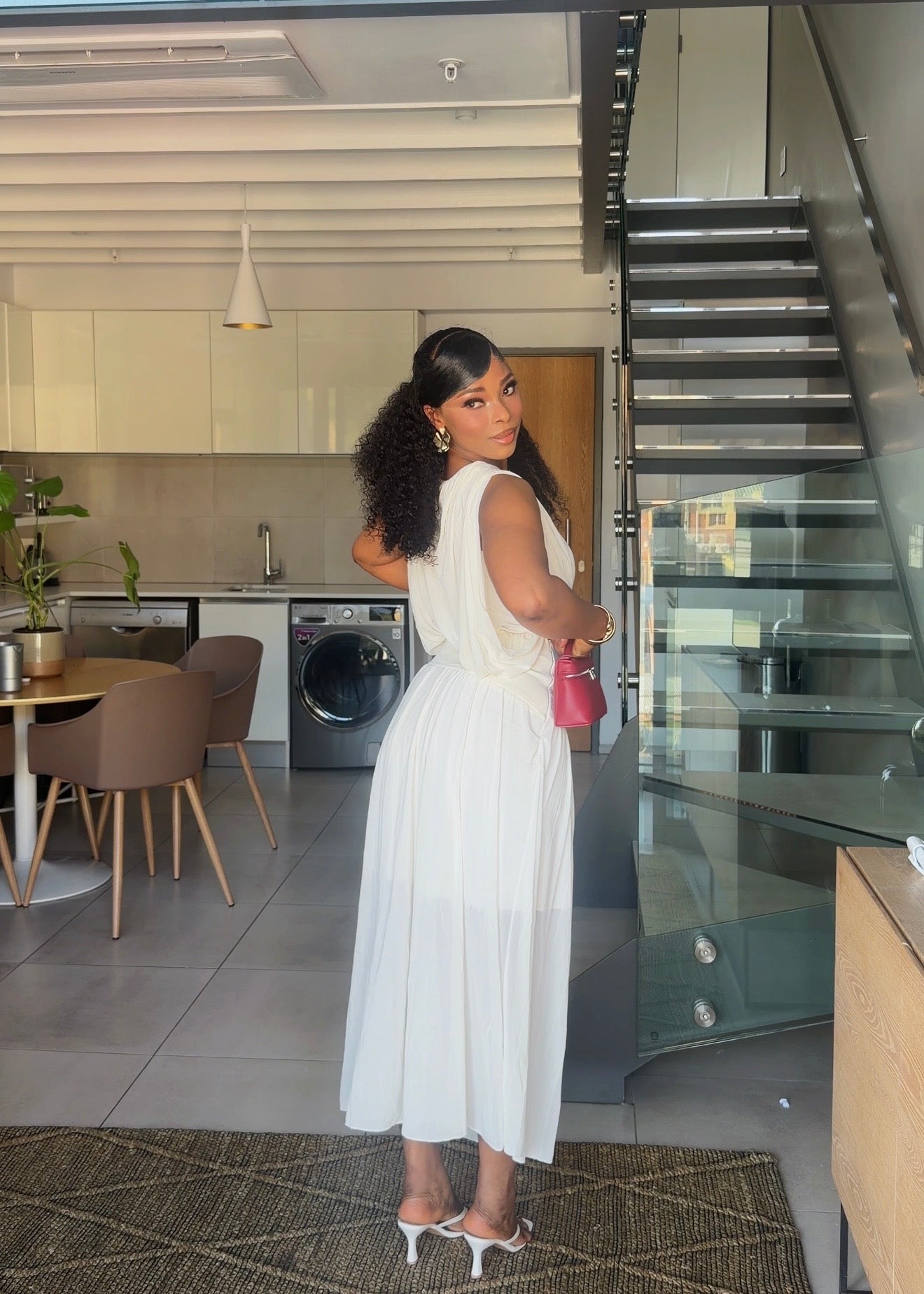 Eliana Ivory Two-Piece Maxi Set