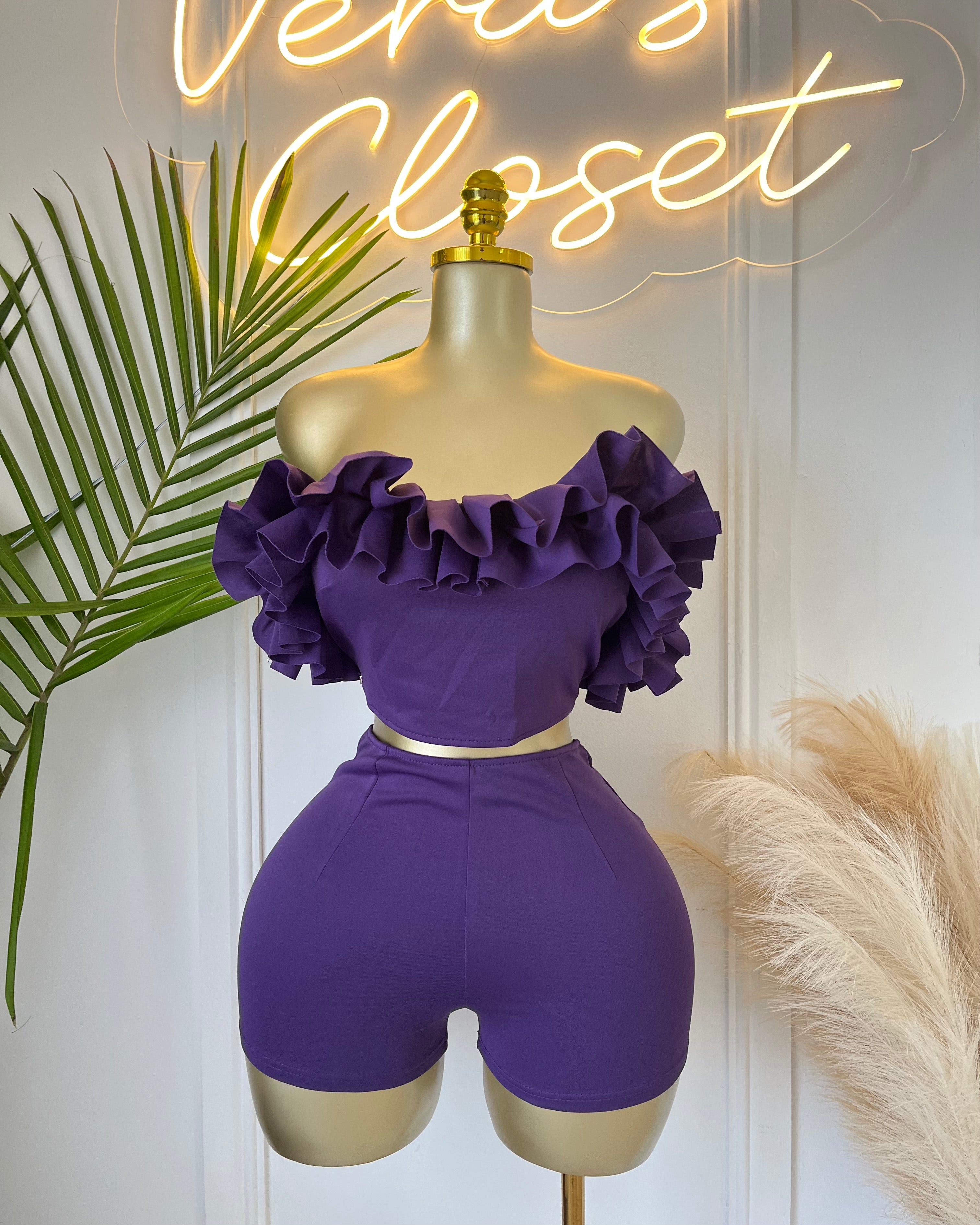 May Ruffle Short Set