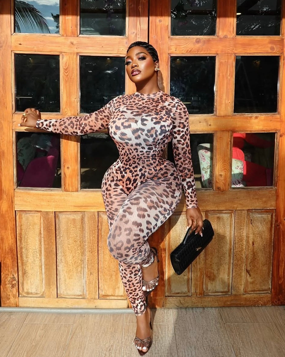 Savina Leopard Jumpsuit