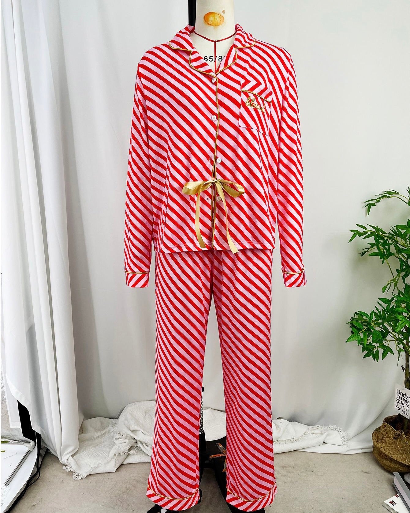 Besitos Striped Pajama Set