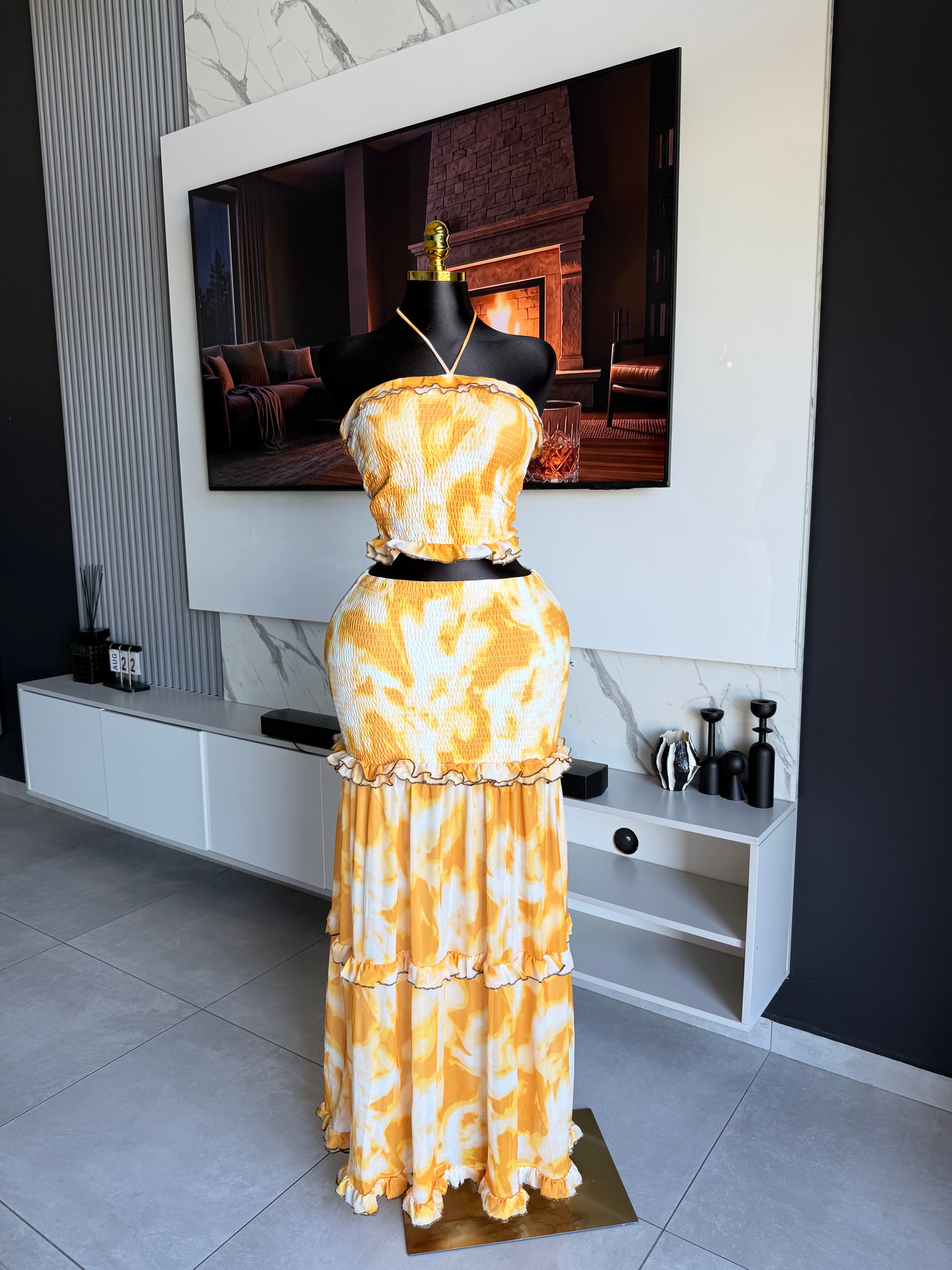 Solara Tiered Tie-Dye Maxi Dress
