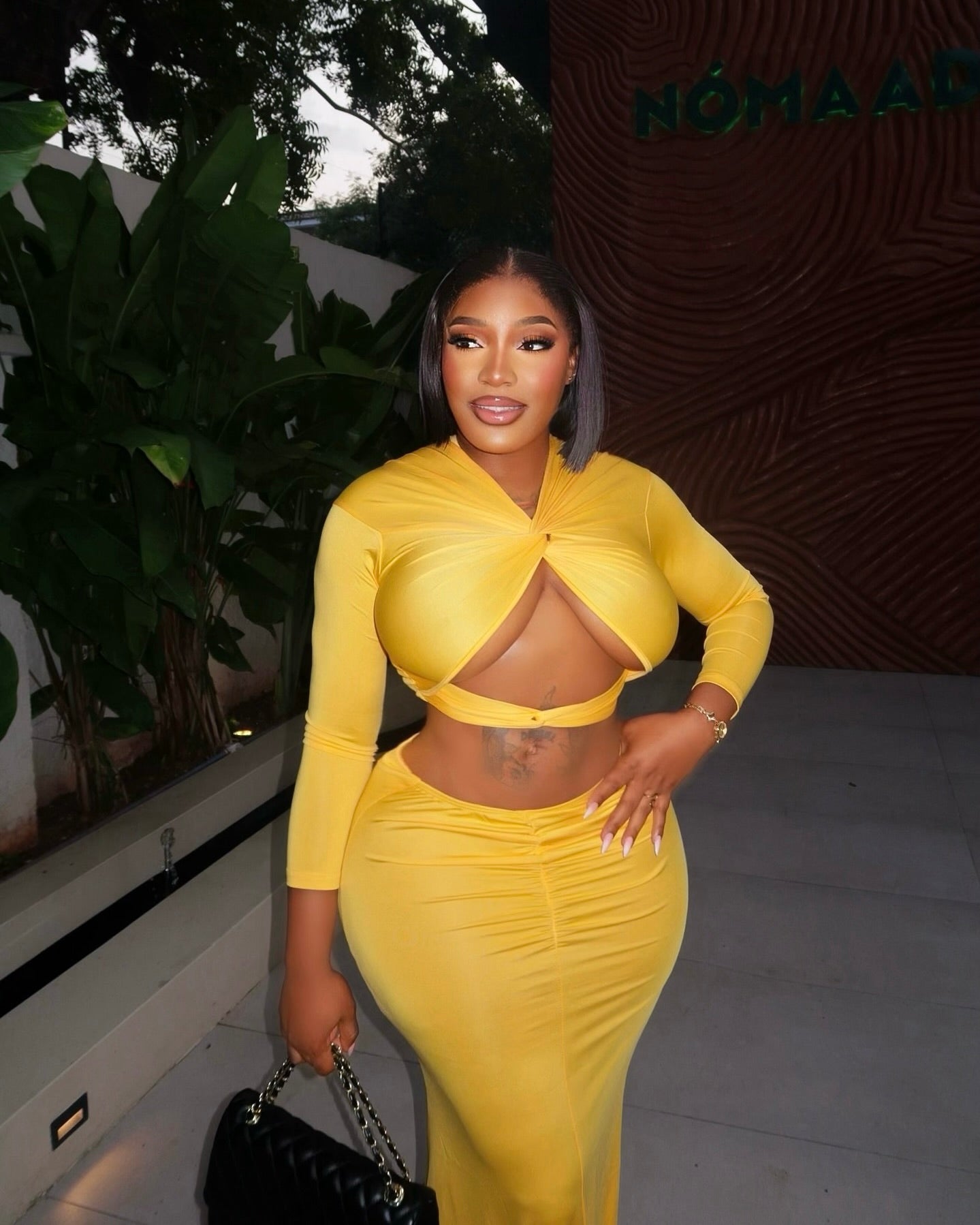 Deja Twist-Front Maxi Two-Piece Set