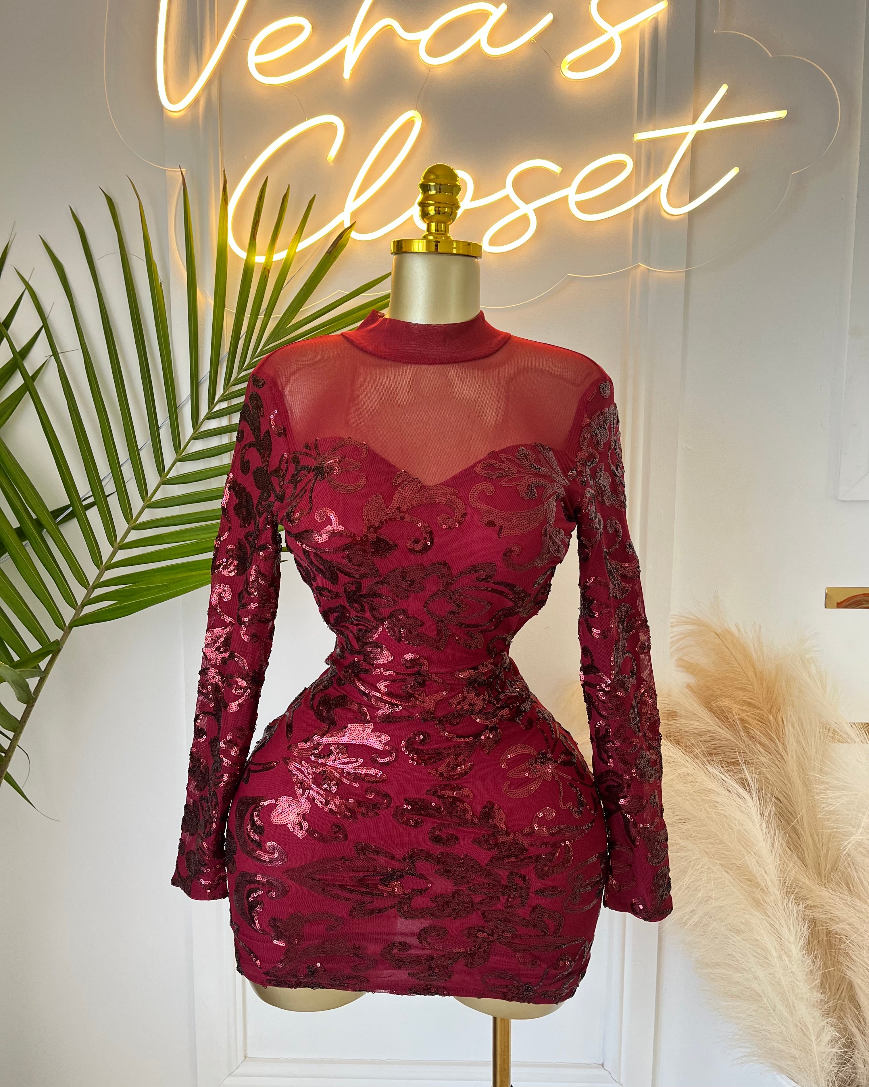 Gina Velvet Mini Dress