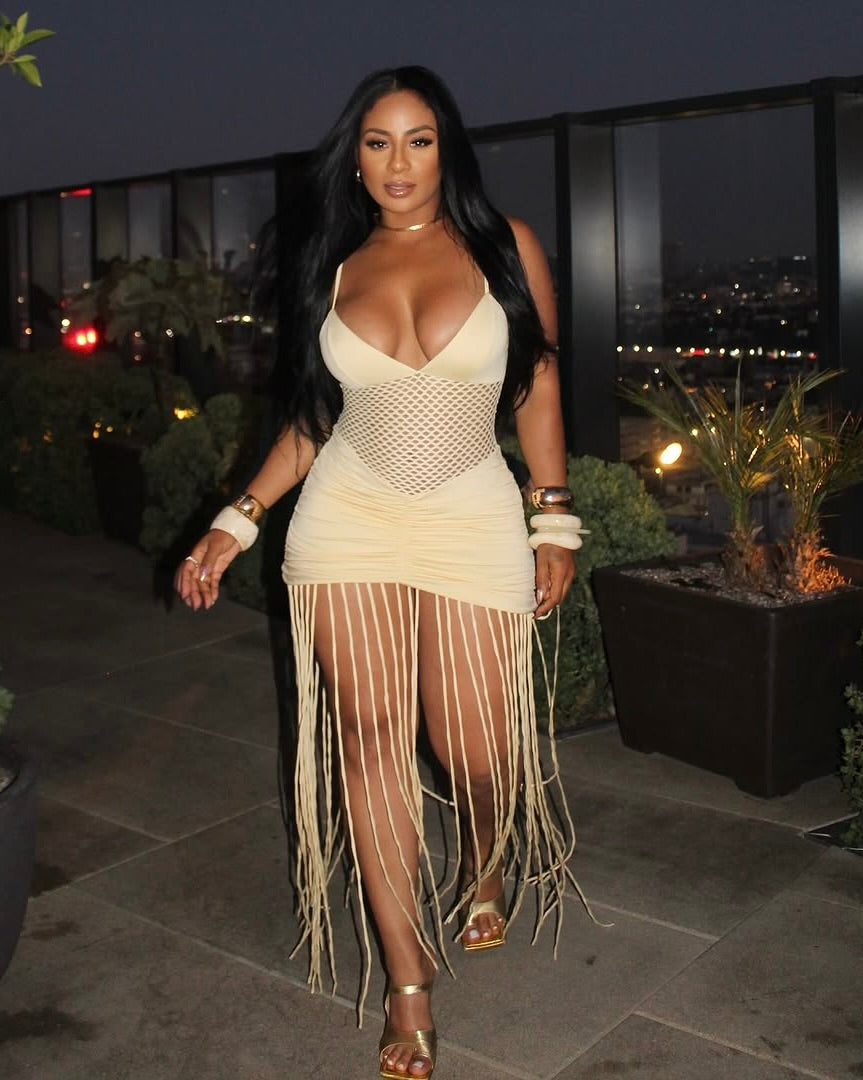 Sahara Fringe Mesh Dress