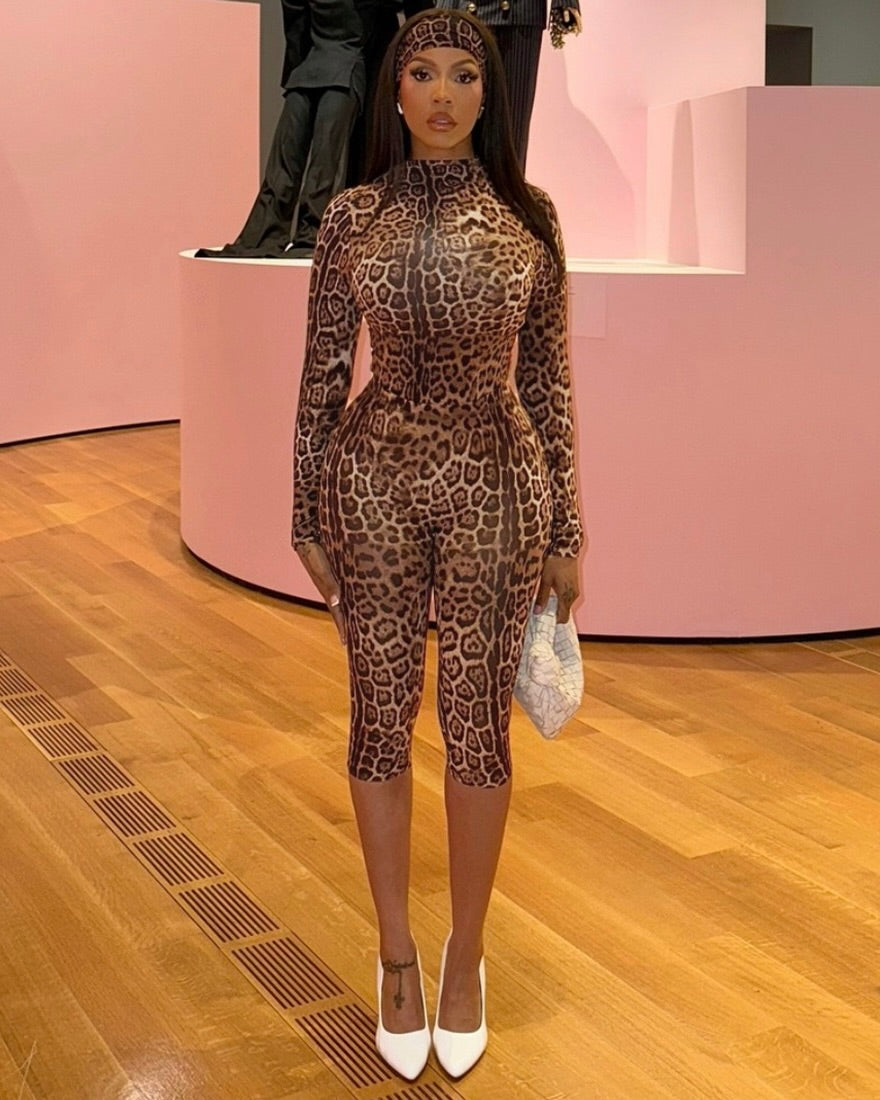 Delilah Leopard Print Three-Piece Set