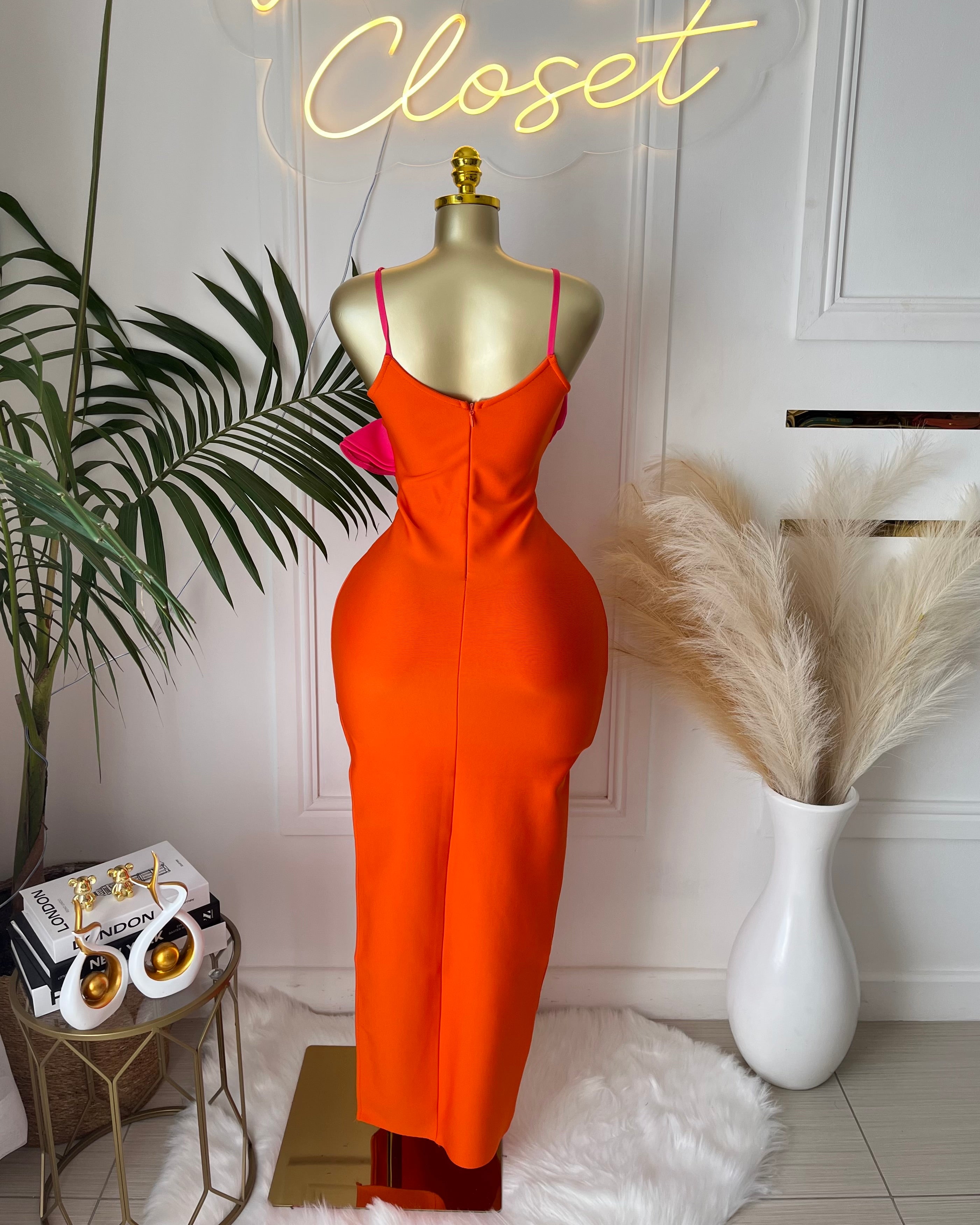 Oscar Ruffle Maxi Dress