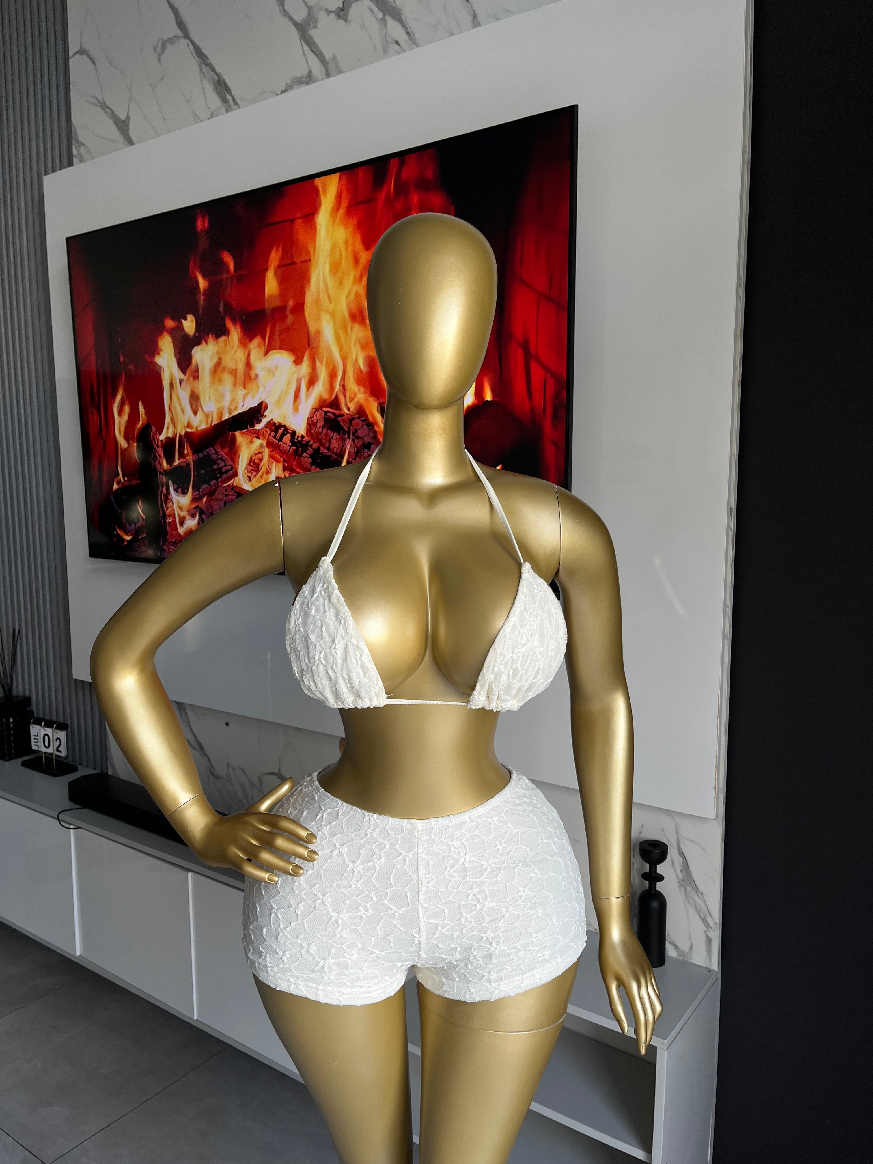 Mina Lace Drape Bodycon Playsuit