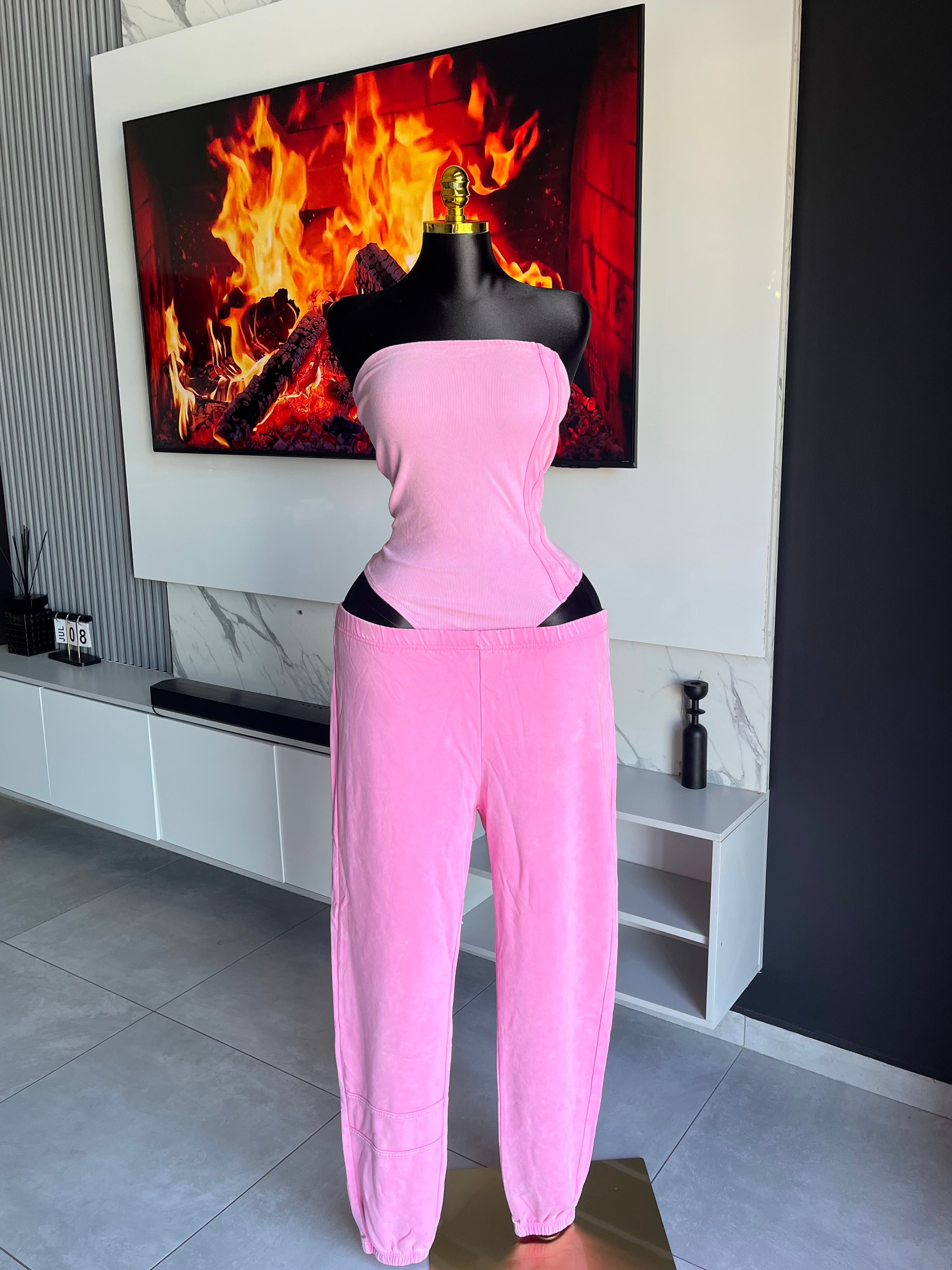 Mila Jogger Pant Set Pink