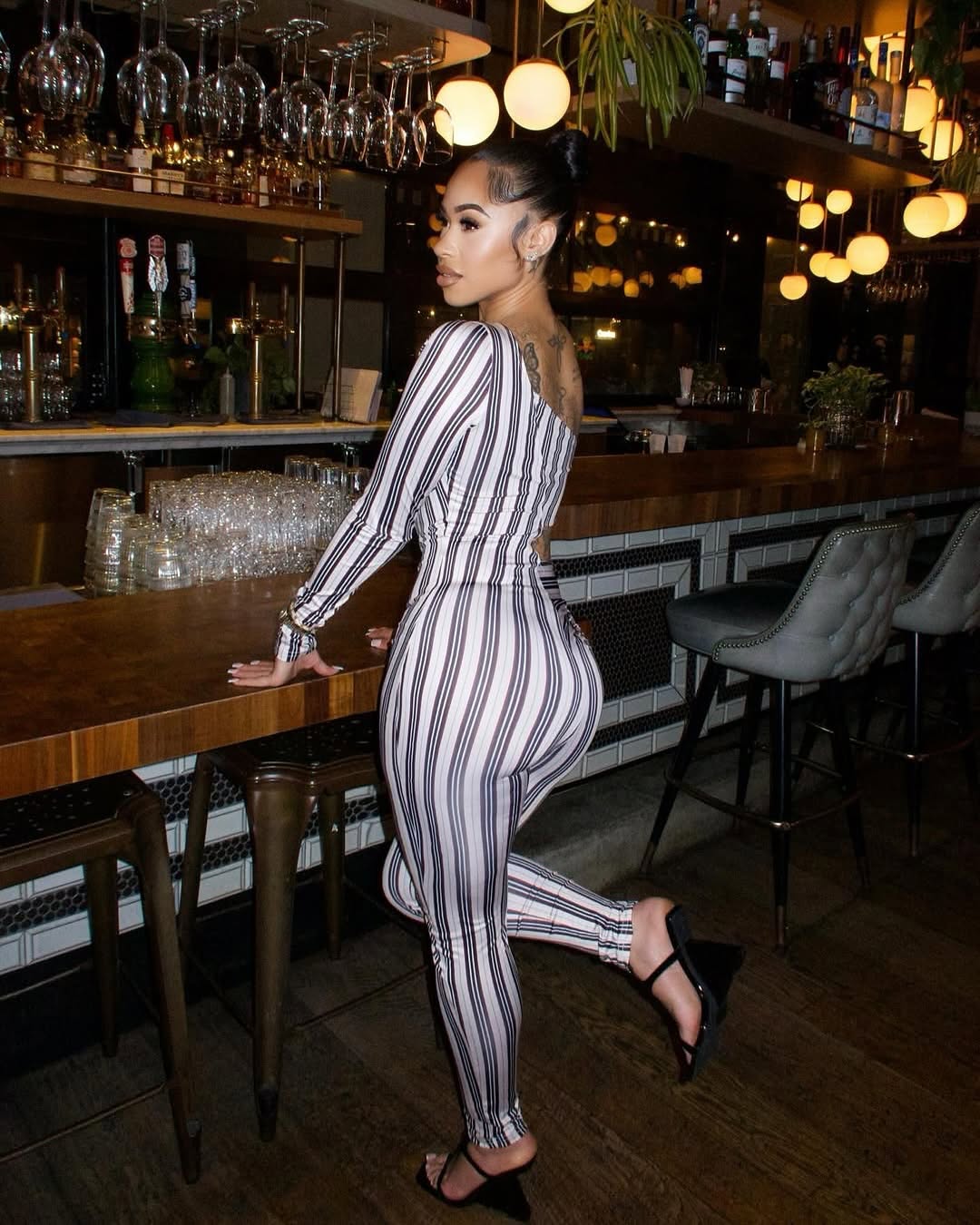 Maria One-Sleeve Cutout Jumpsuit