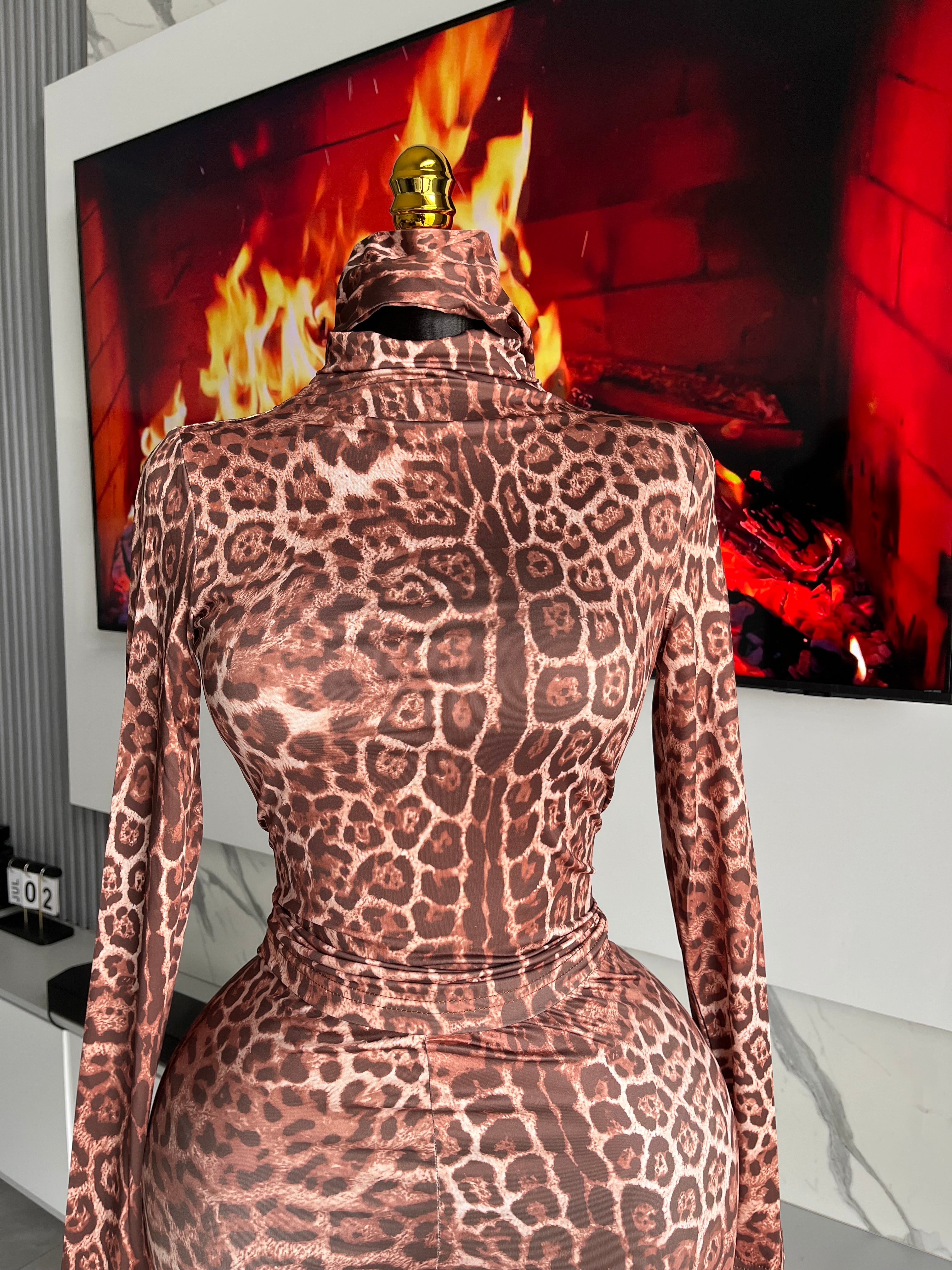Delilah Leopard Print Pant Set
