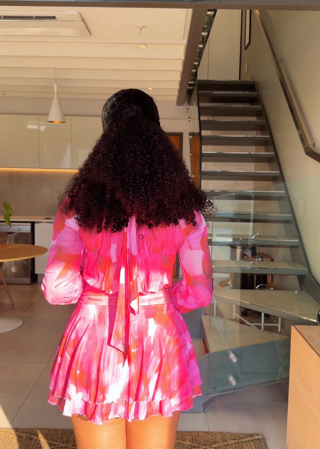 Dahlia Pink Mini Dress
