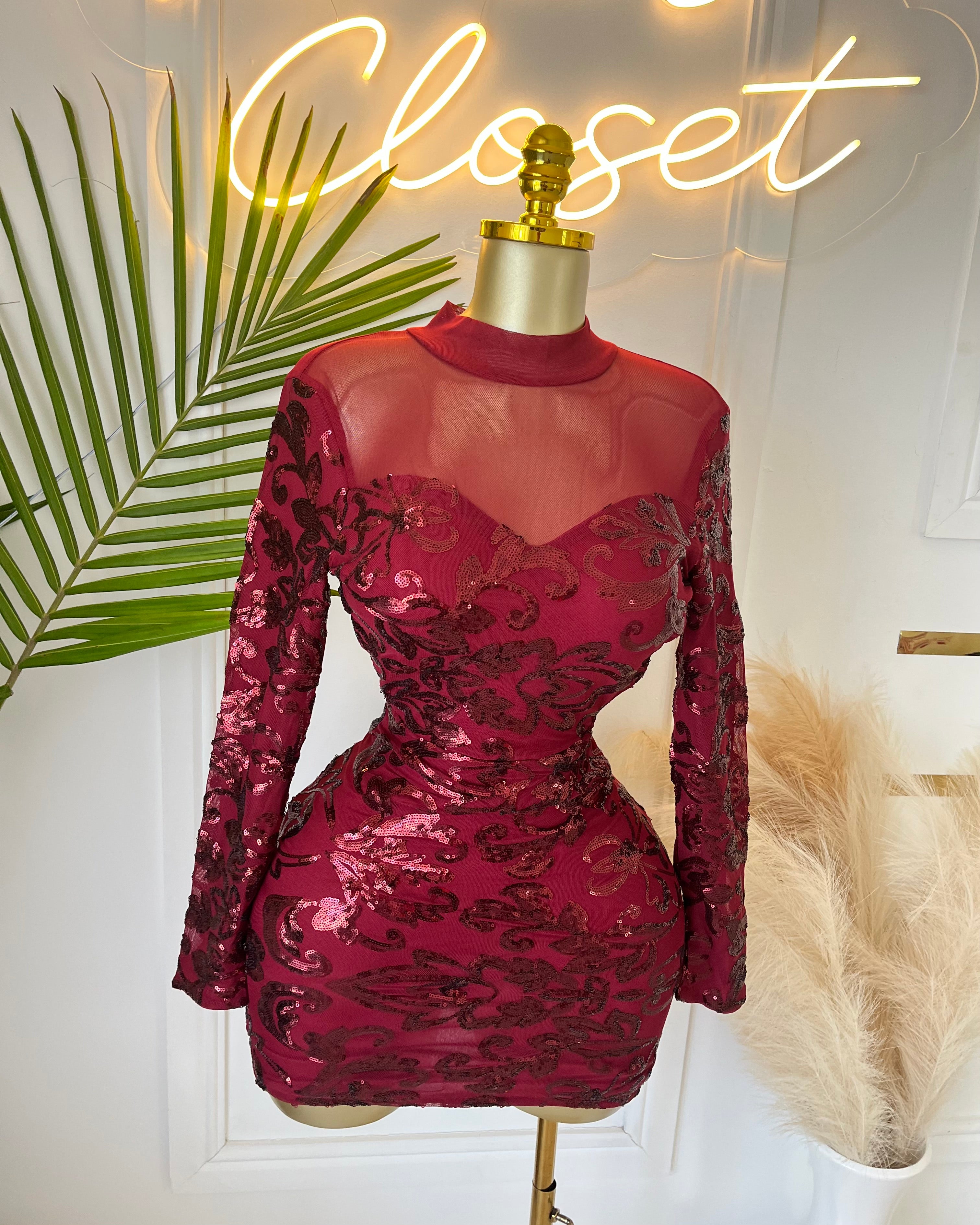 Gina Velvet Mini Dress