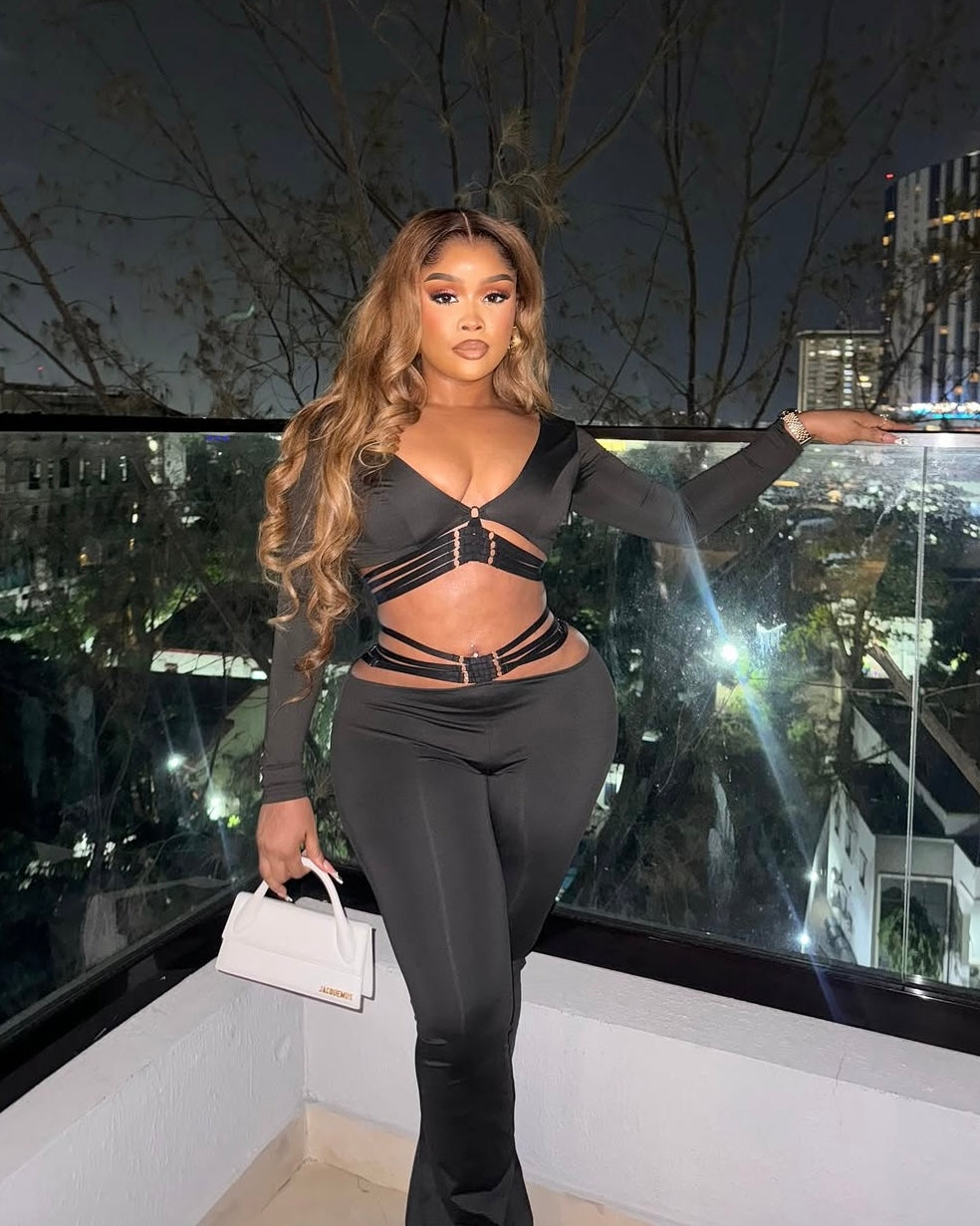 Noir Luxe Two-Piece Set