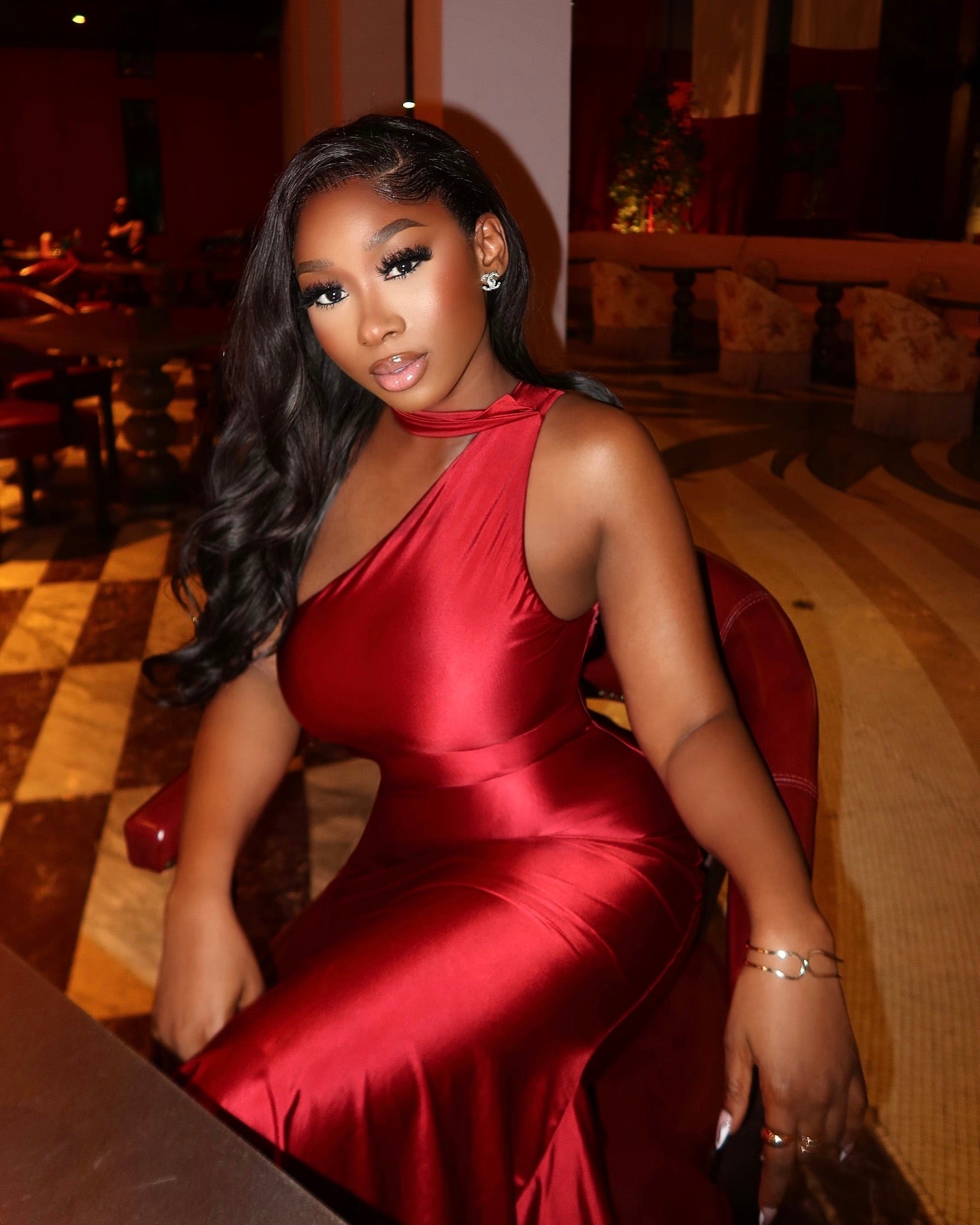 Reign Satin One Midi Dress