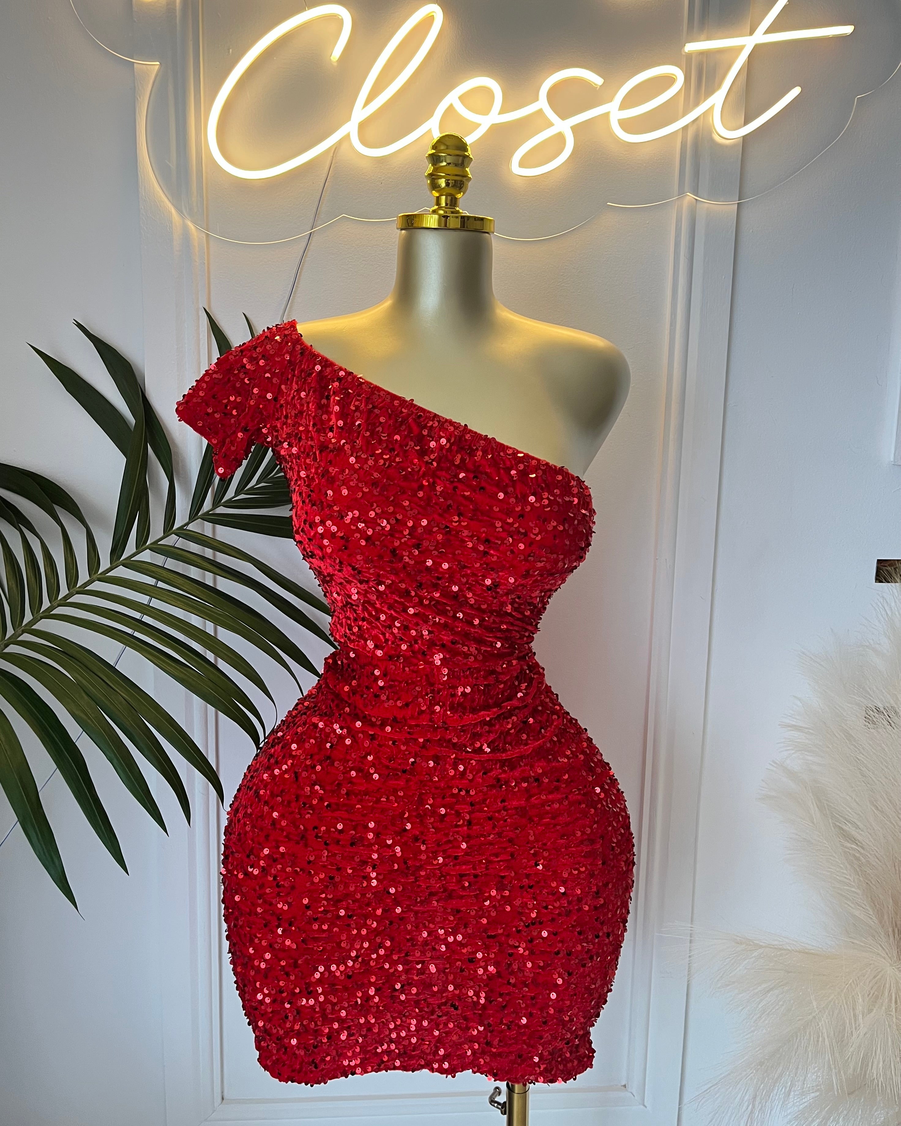 Paris Sequin Midi Dress