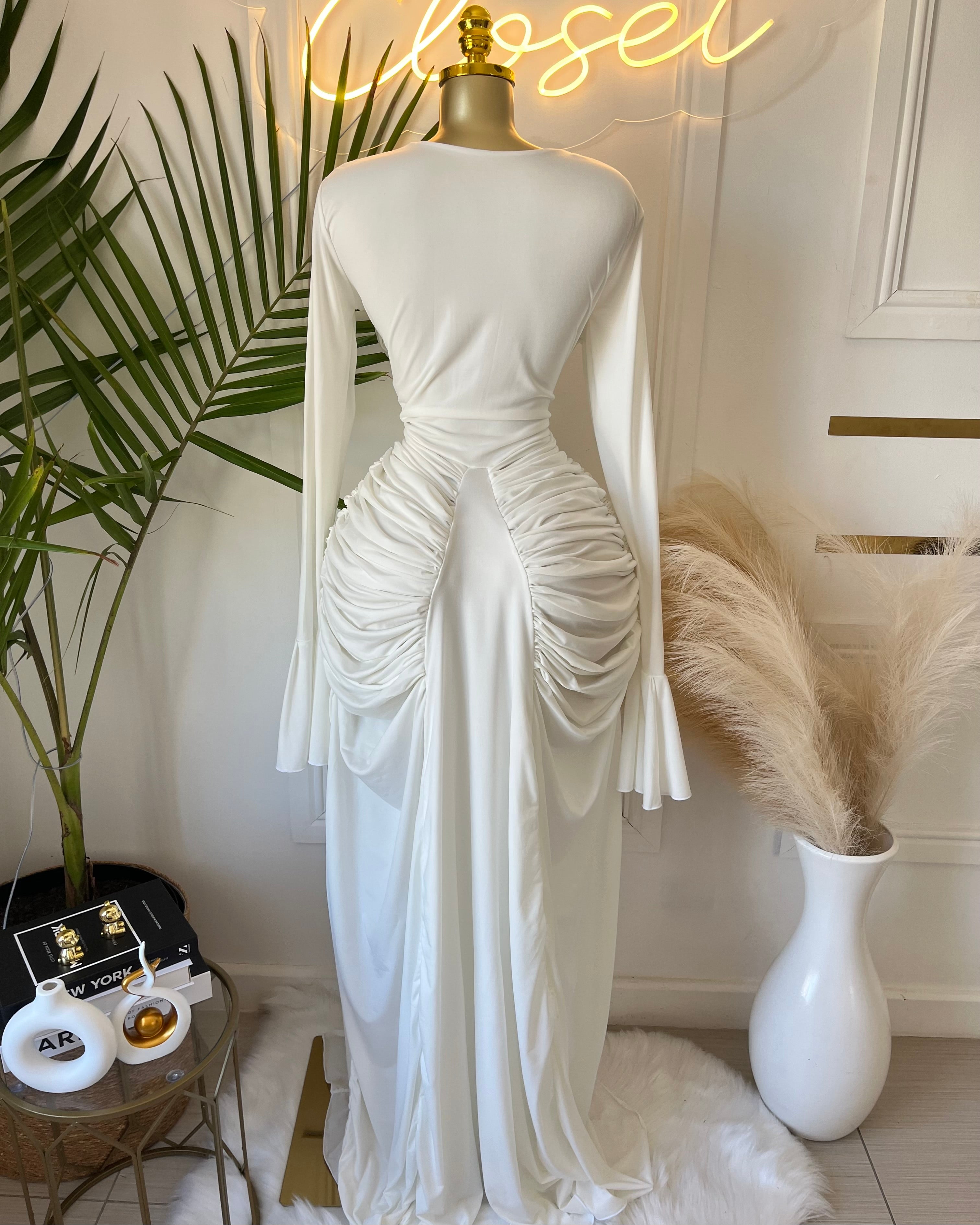 Olivette Draped Maxi Dress