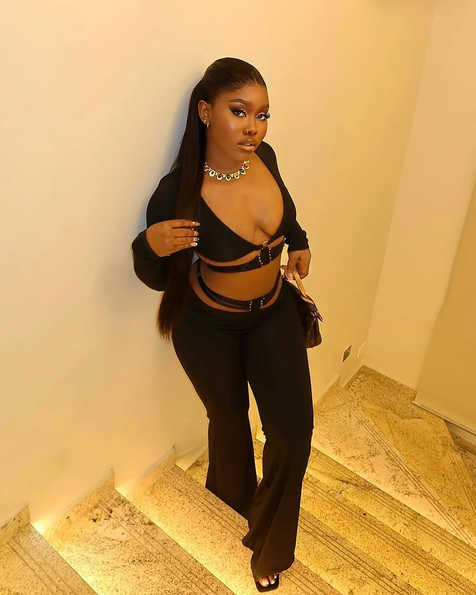 Noir Luxe Two-Piece Set