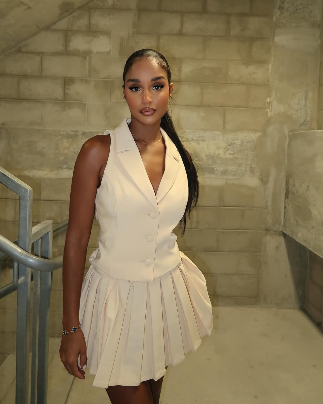 Naomi Two-Piece Pleated Set