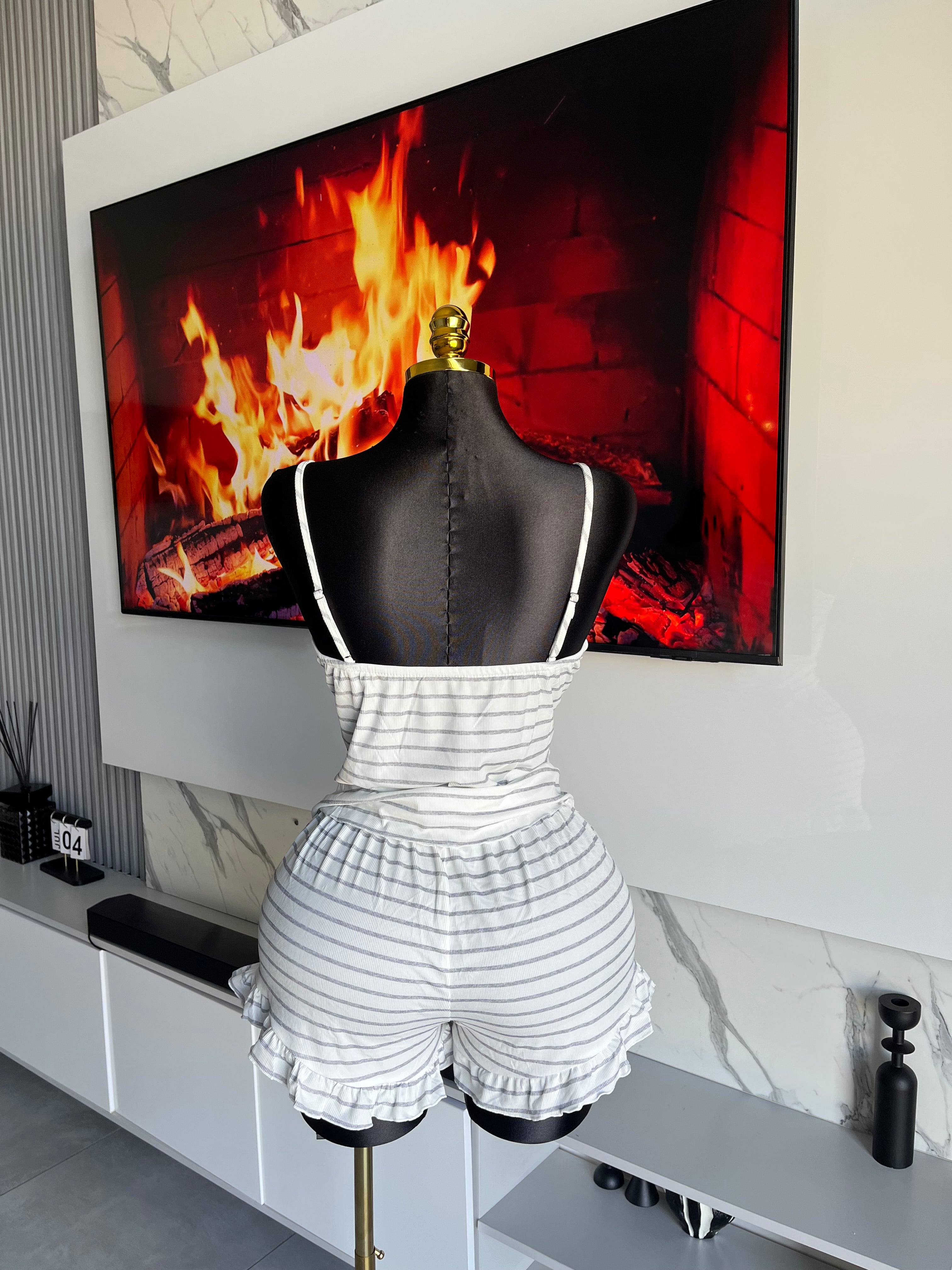 Eileen Striped Lounge Set (4 pieces)