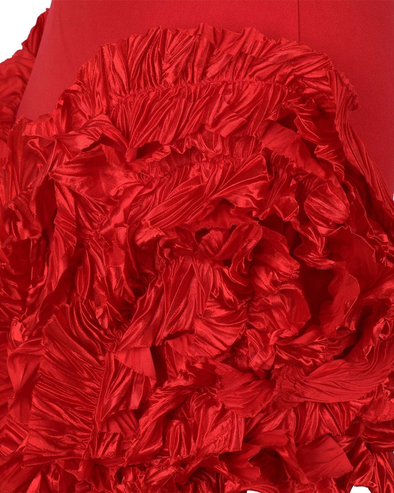 Nellie Ruffle Strapless Statement Dress