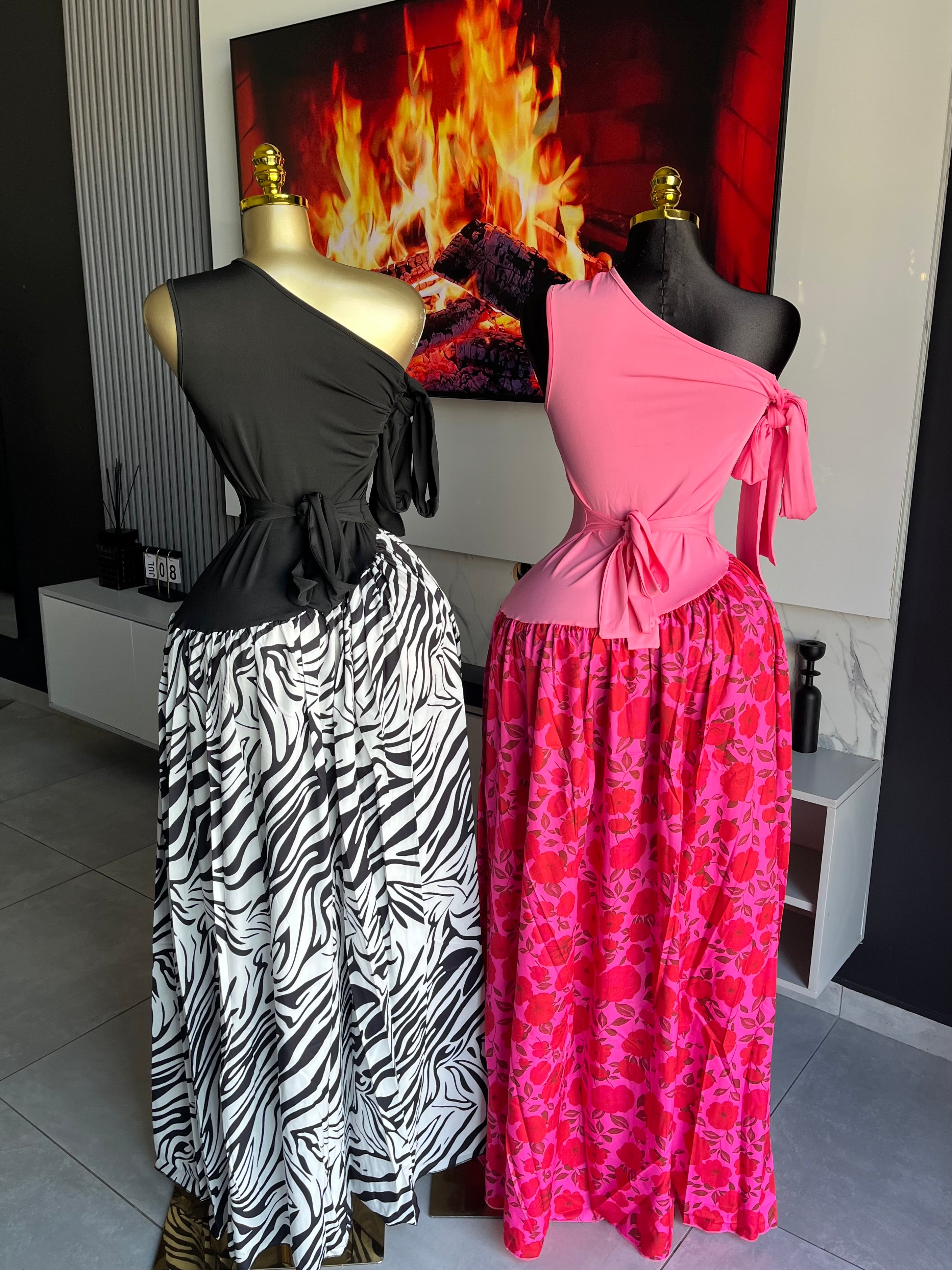 Gigi One Shoulder Floral Maxi Dress