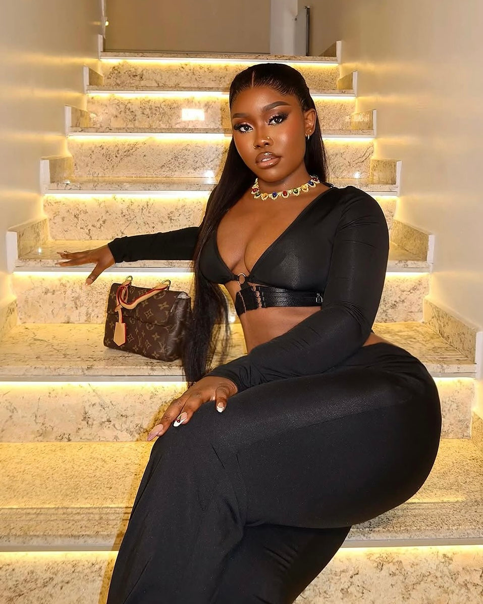 Noir Luxe Two-Piece Set