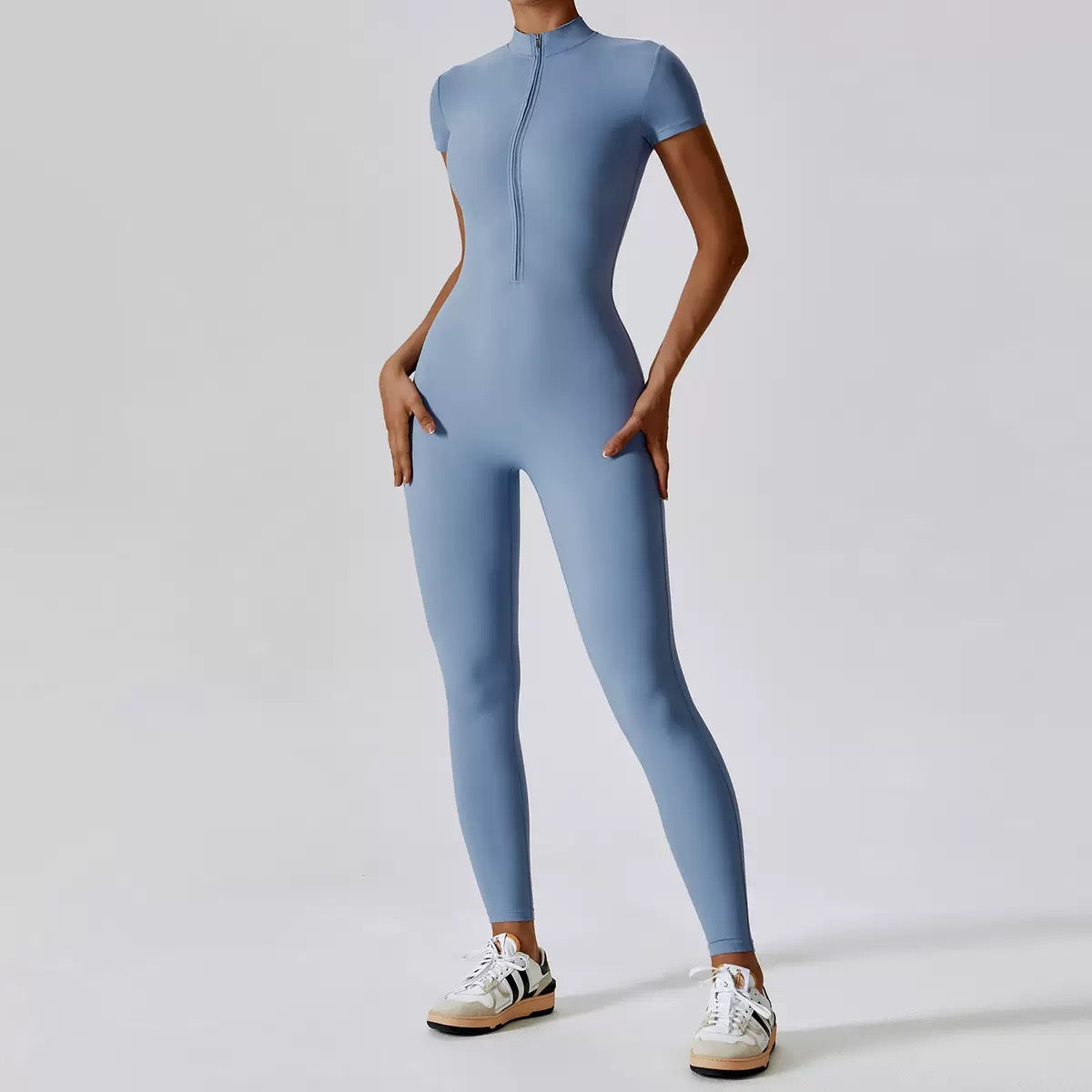 Tessa Zip-Up Bodycon Jumpsuit
