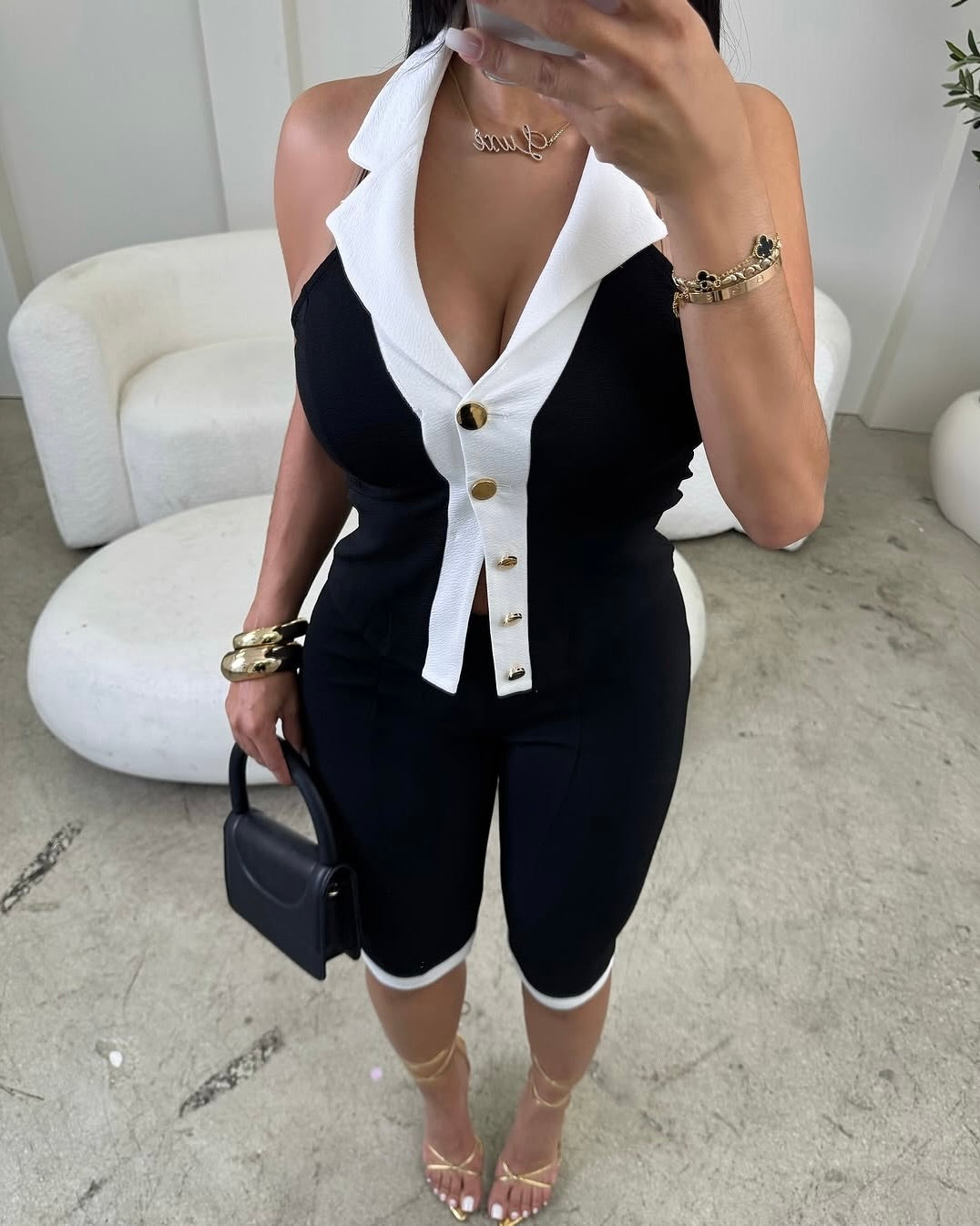 Kaylee Contrast Collar Co-Ord Set