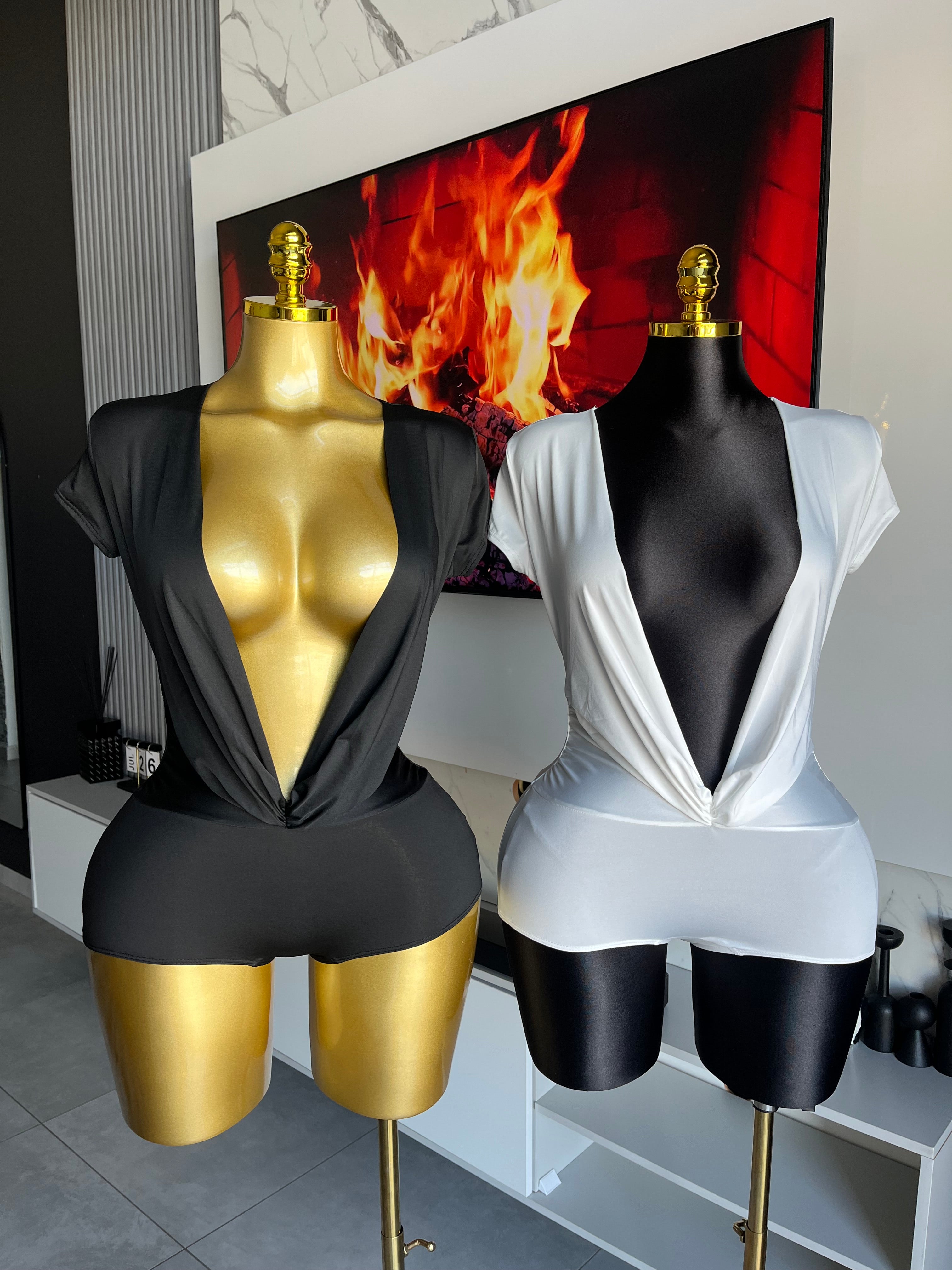 Sinner Deep Plunge Romper