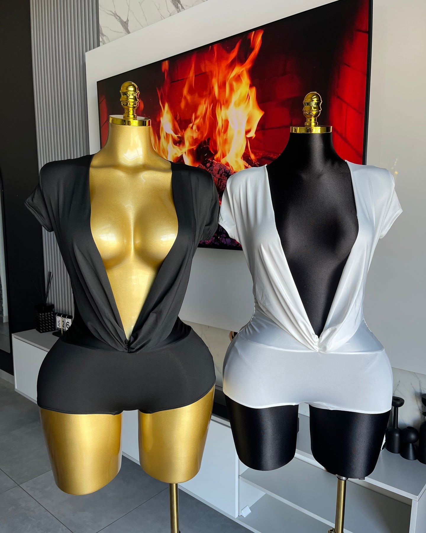 Sinner Deep Plunge Romper