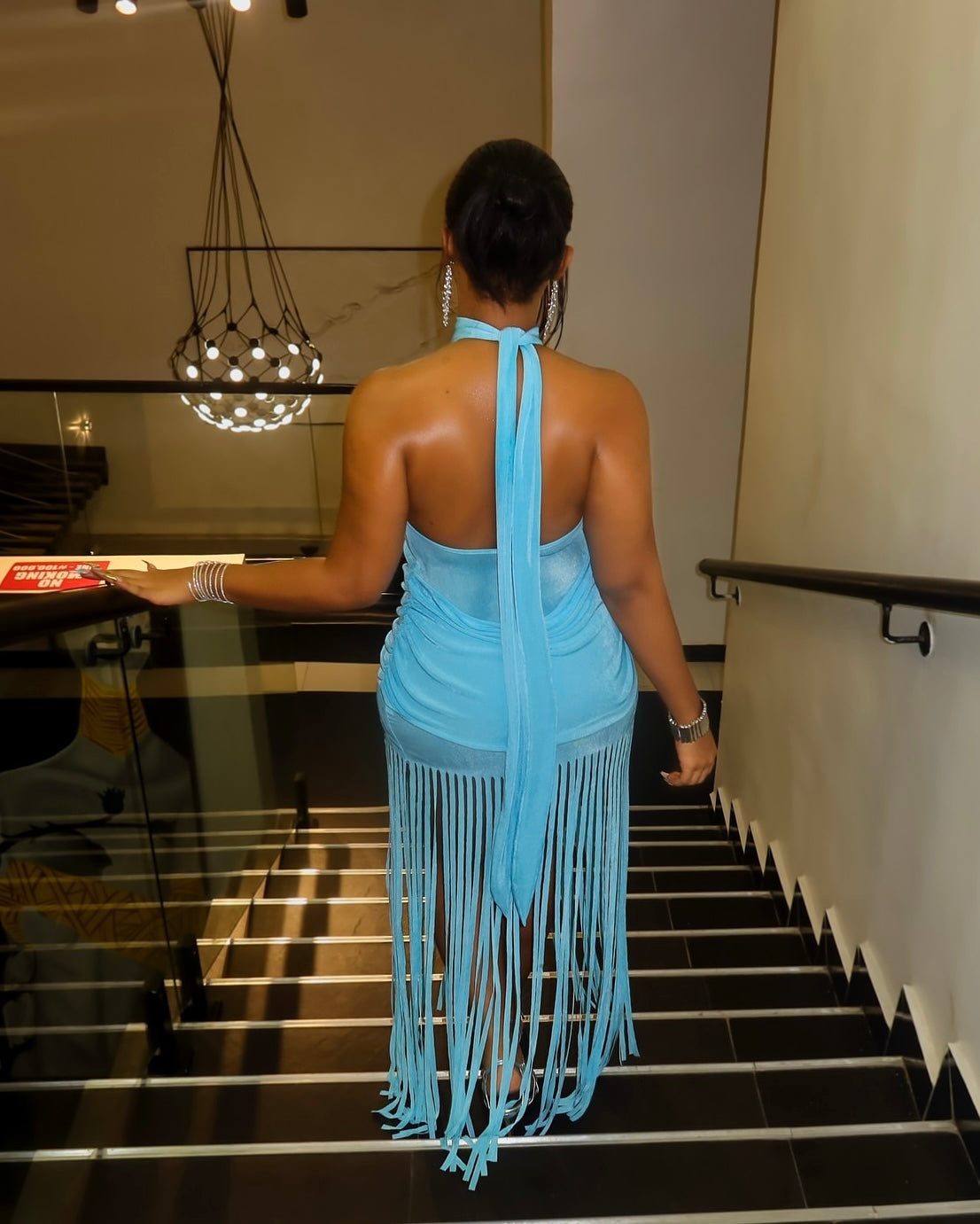 Amoura Fringe Maxi Dress