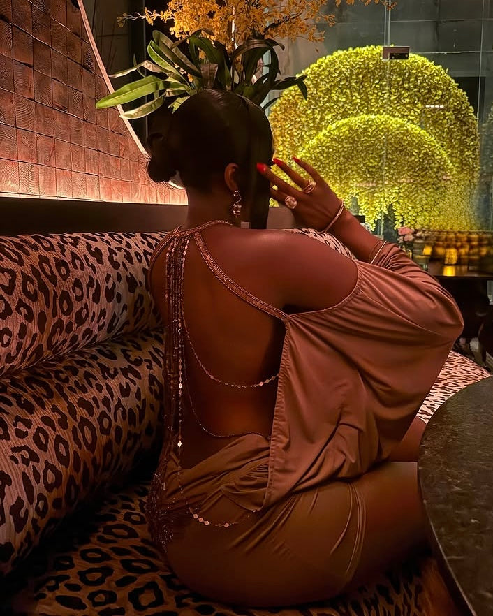 Scandal Butterfly Back Mini Dress