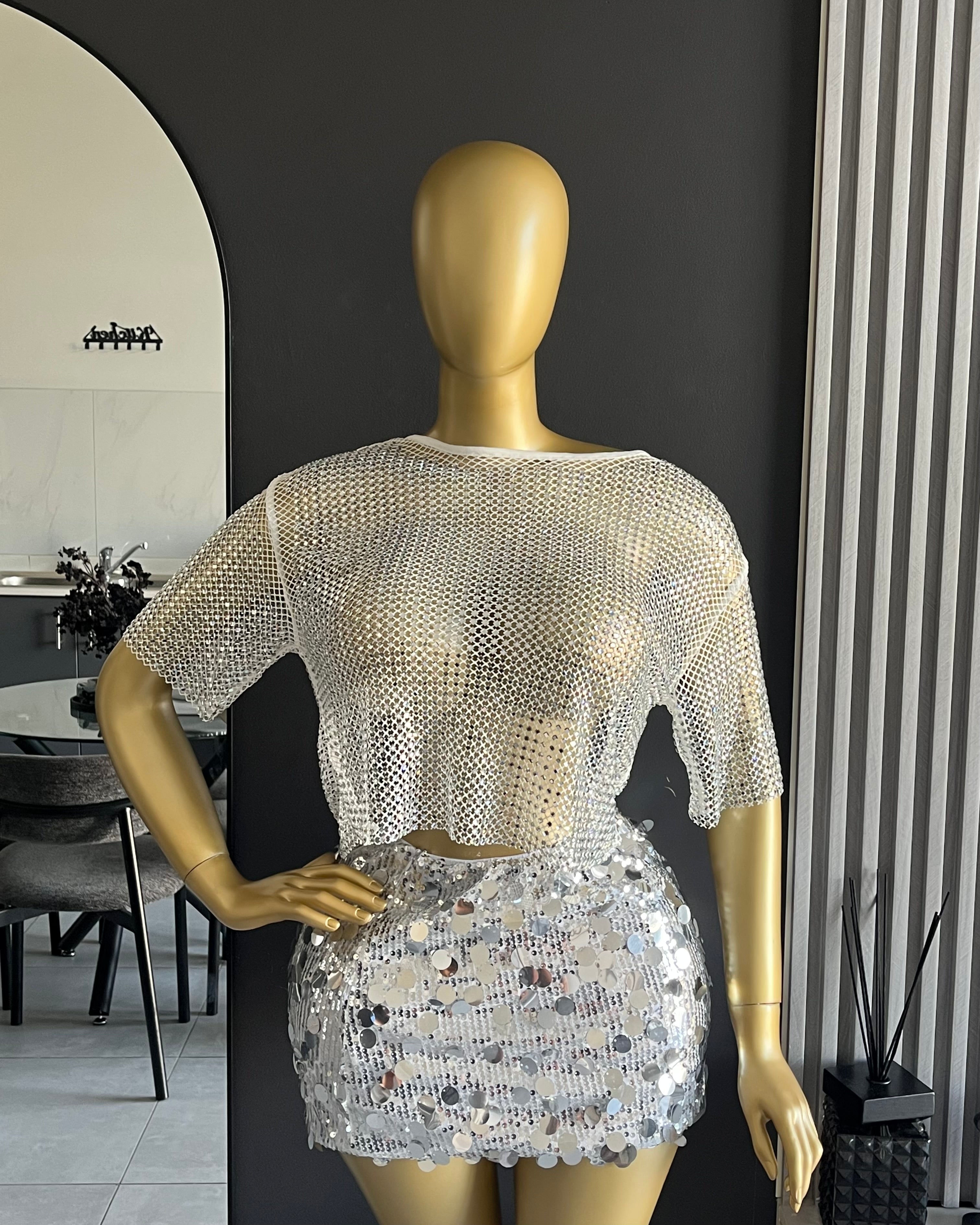 Cassidy Mesh Top & Skirt
