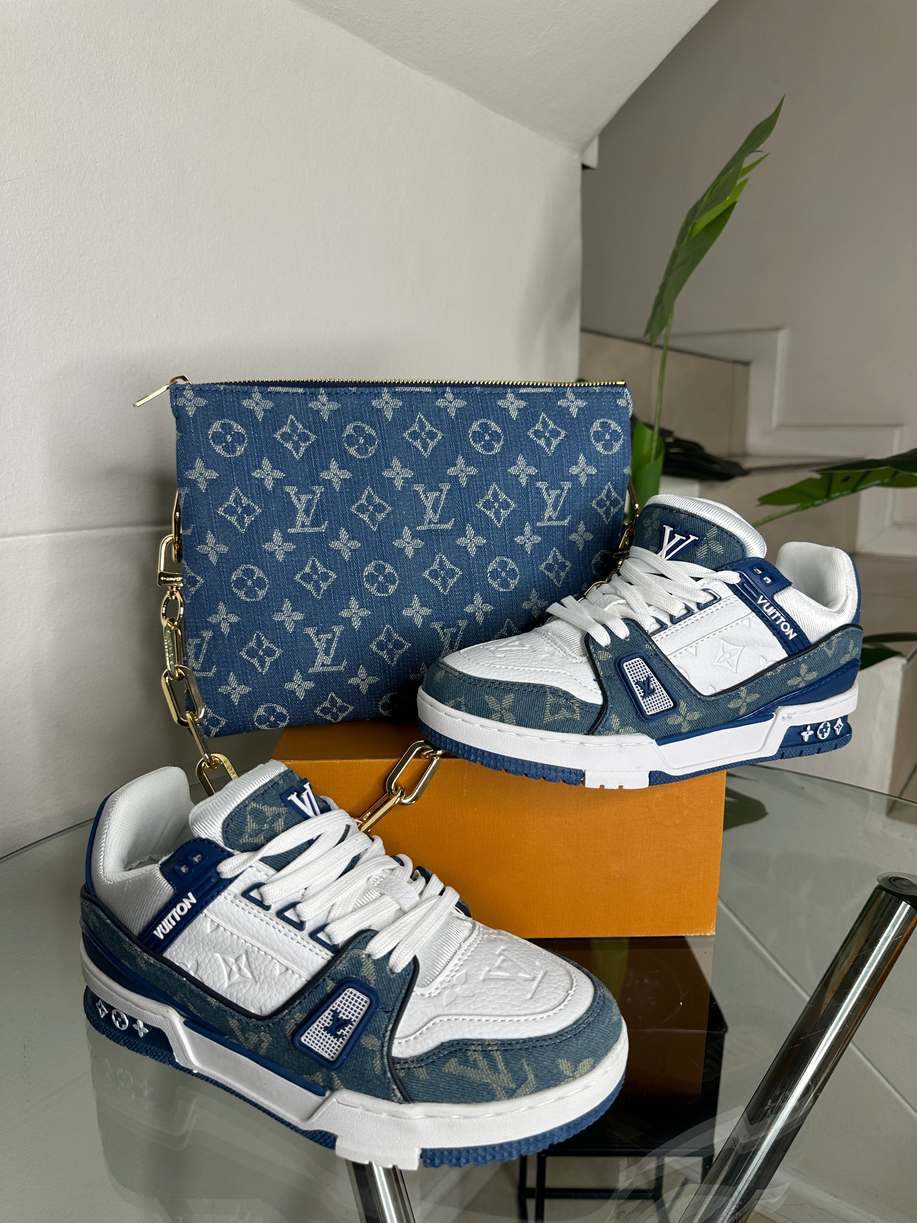 Ophelia Denim Bag & Sneakers