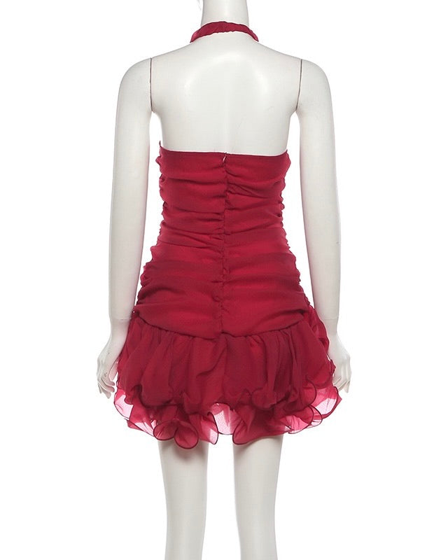 Spicy Ruffle Mini Dress
