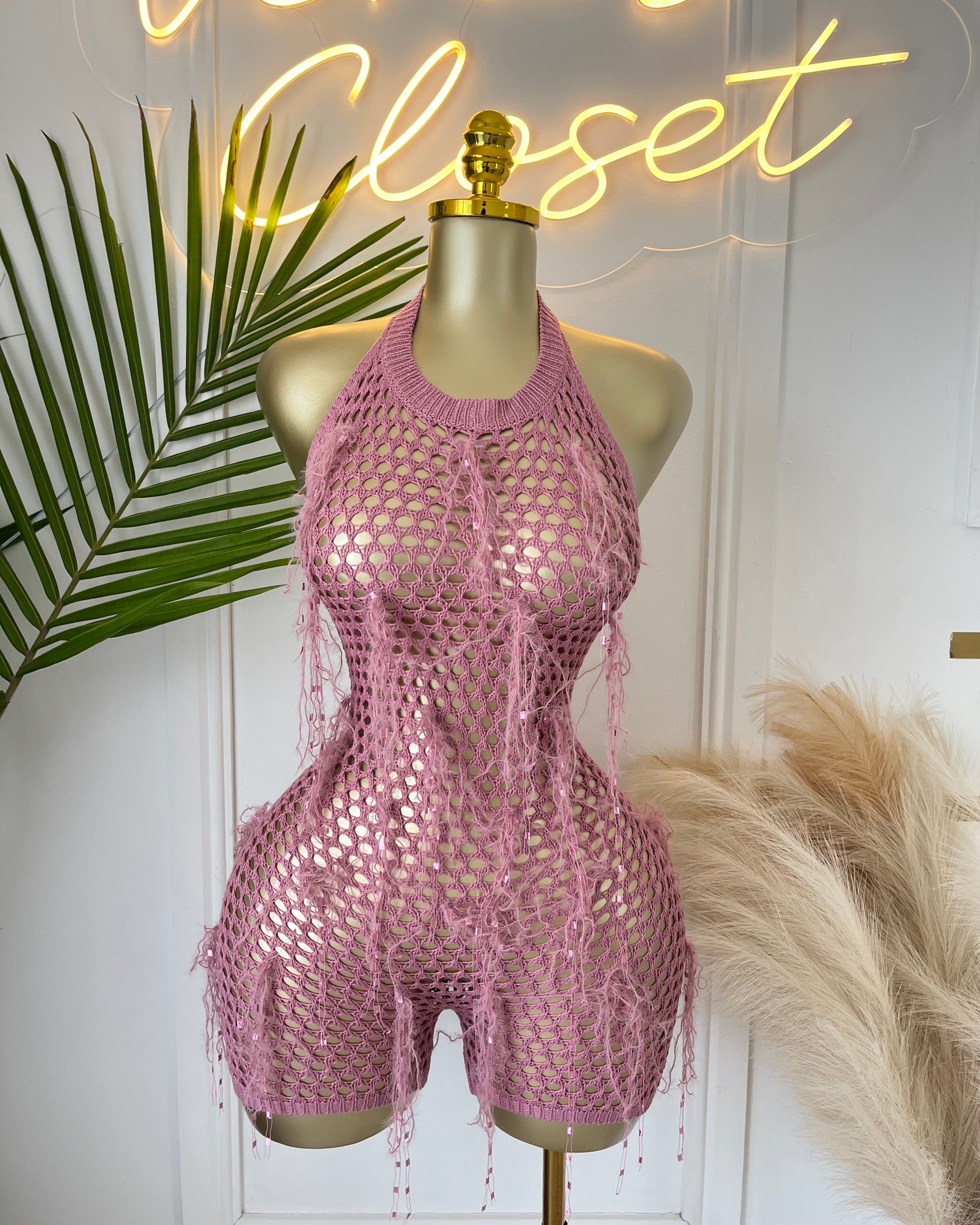 Georgina Romper Pink