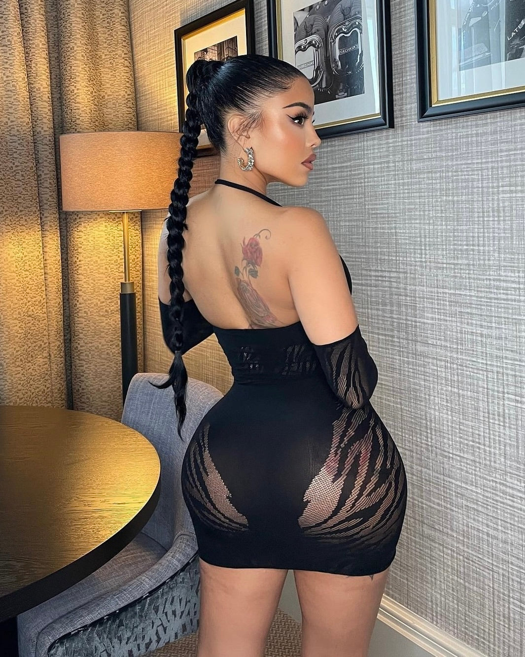 Midnight Chains Mini Dress