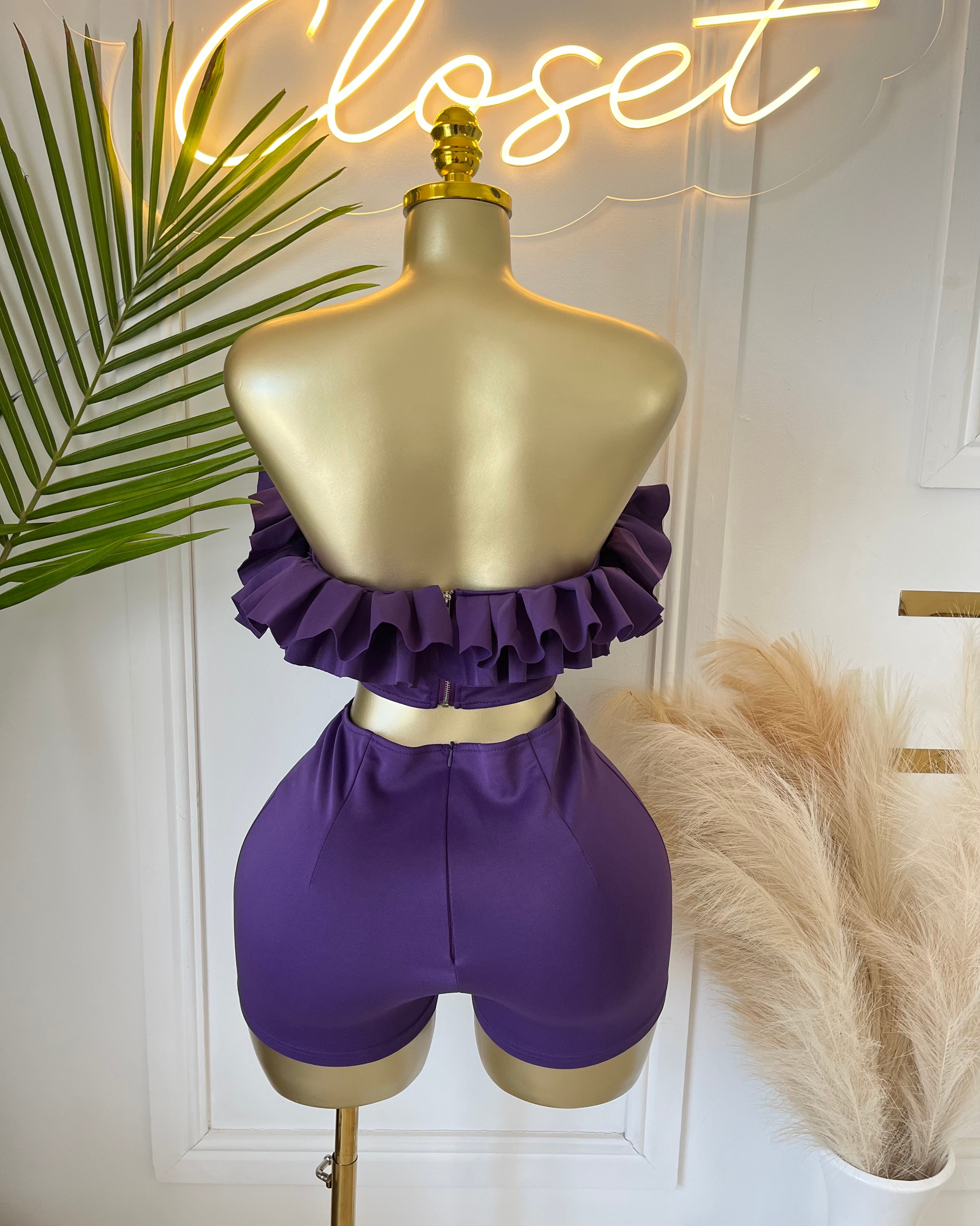 May Ruffle Short Set