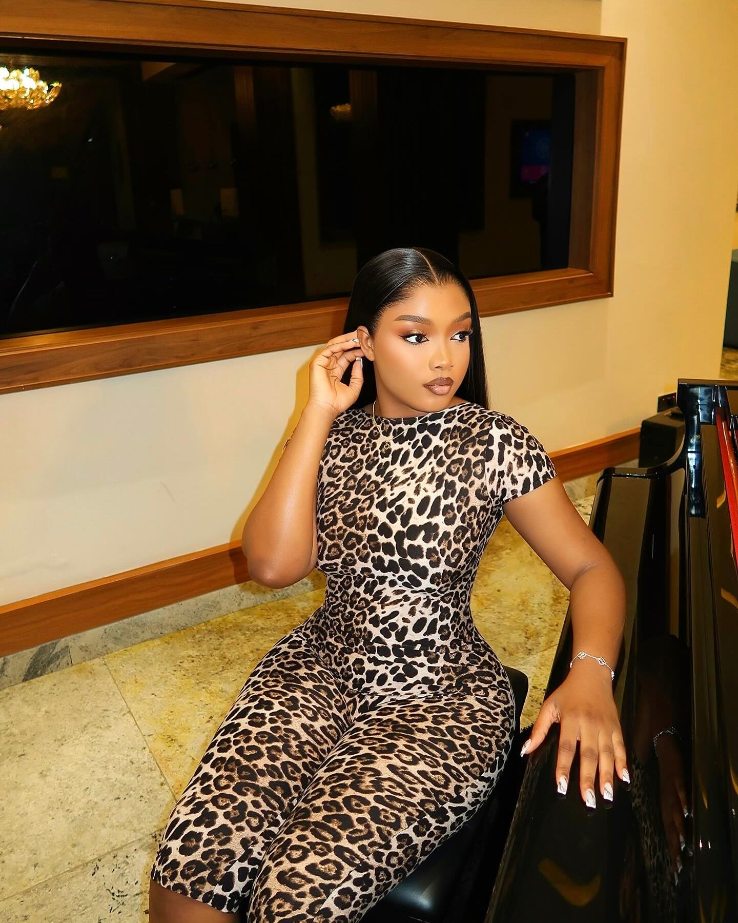 Aimee Leopard Romper