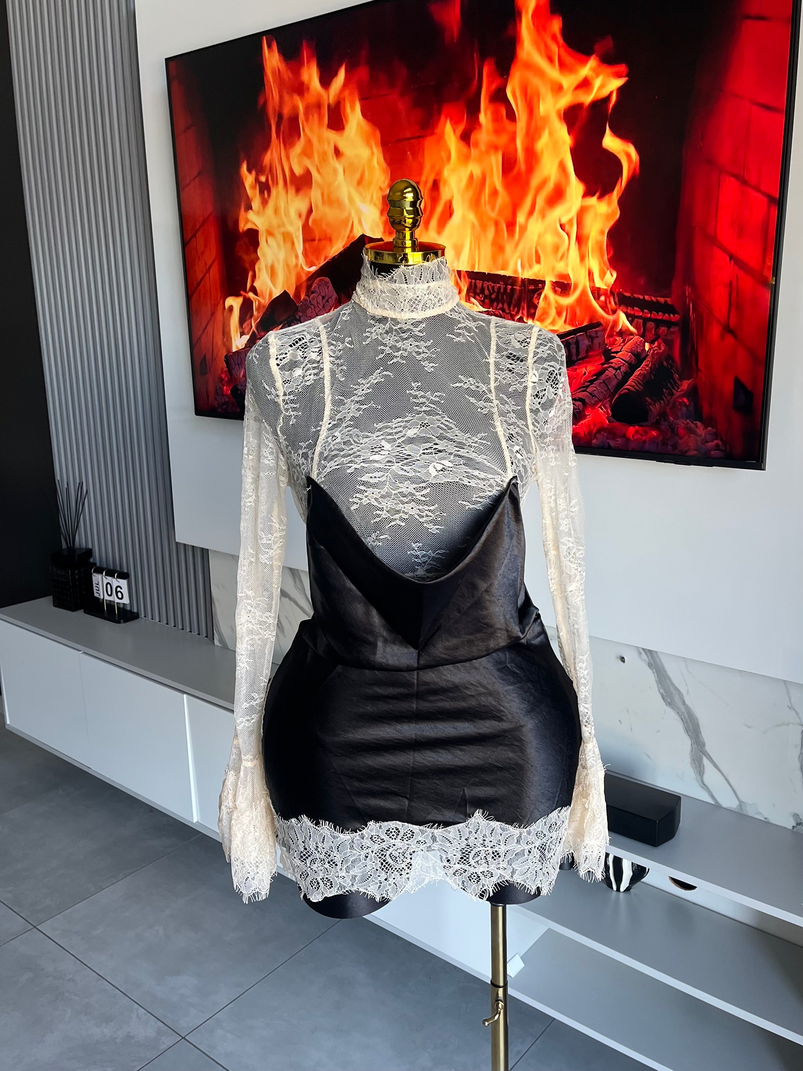 Mallory Satin Mini Dress
