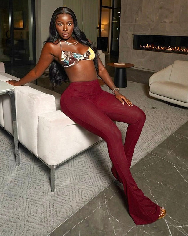 Sienna Sheer Ruched Leggings